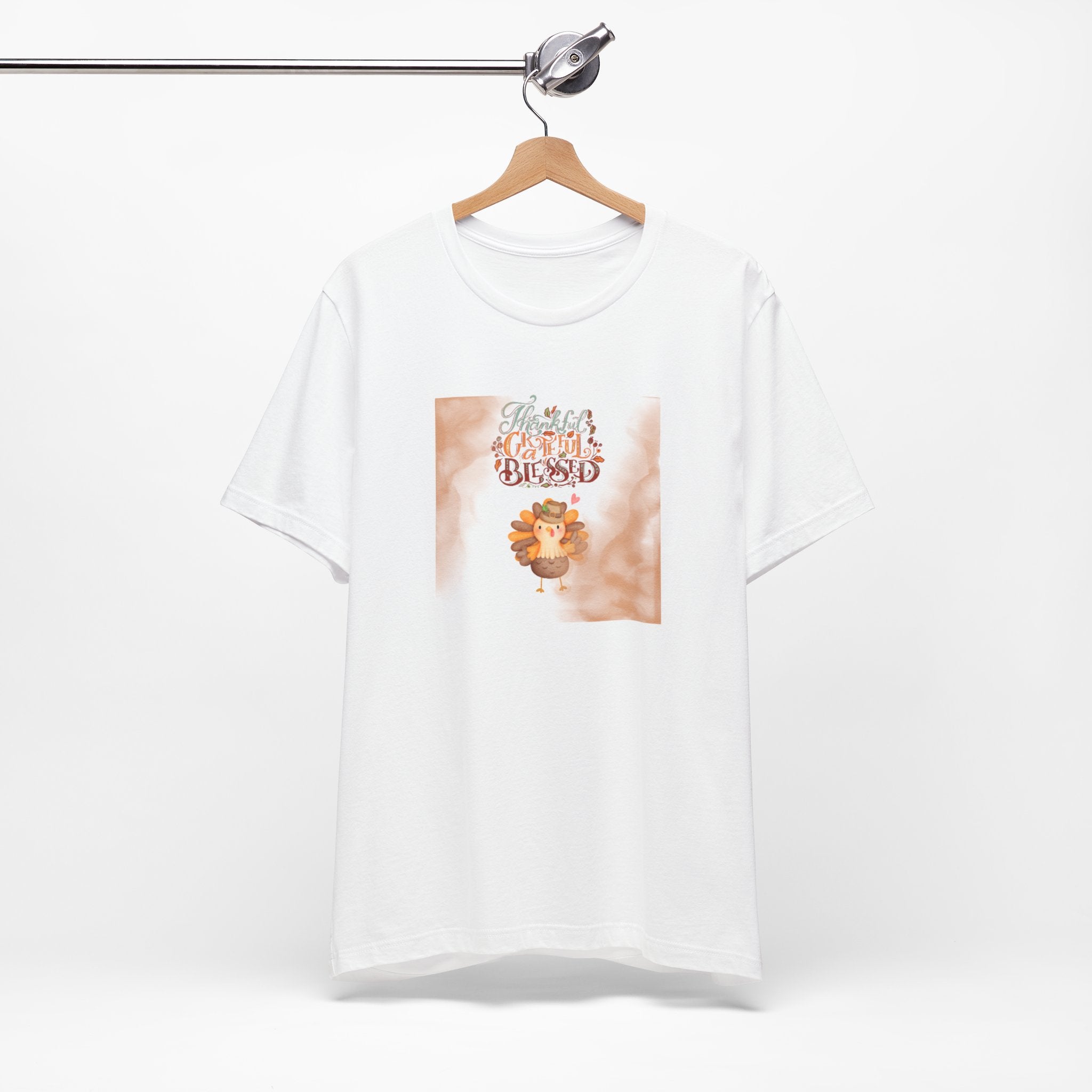 Thankful Grateful Blessed Unisex Jersey Short Sleeve Tee
