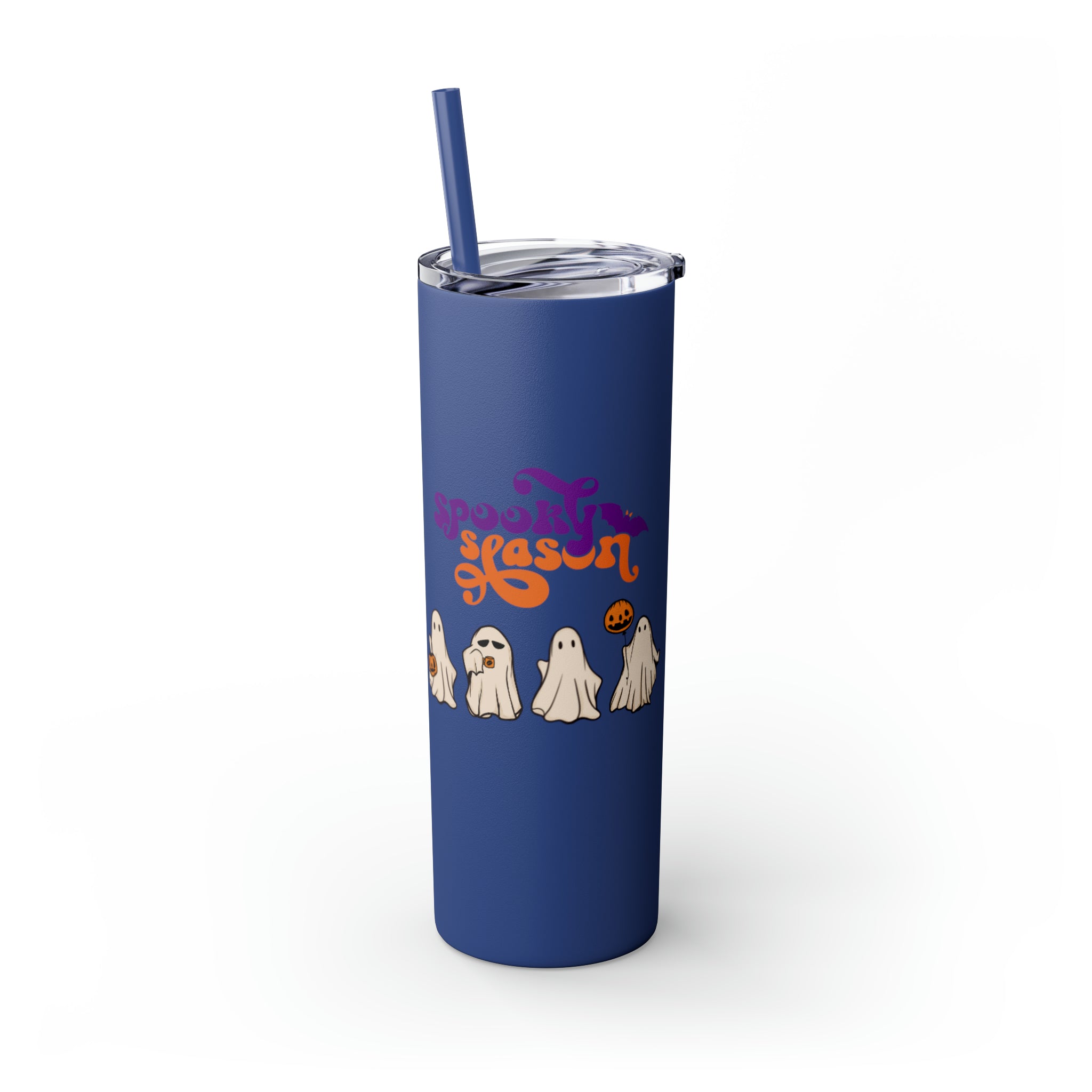 Spooky Season Skinny Tumbler with Straw, 20oz