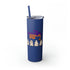 Spooky Season Skinny Tumbler with Straw, 20oz