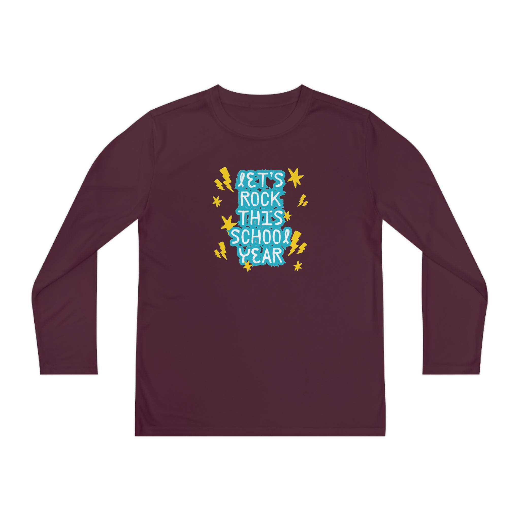 Let's Rock This School Year Youth Long Sleeve Competitor Tee