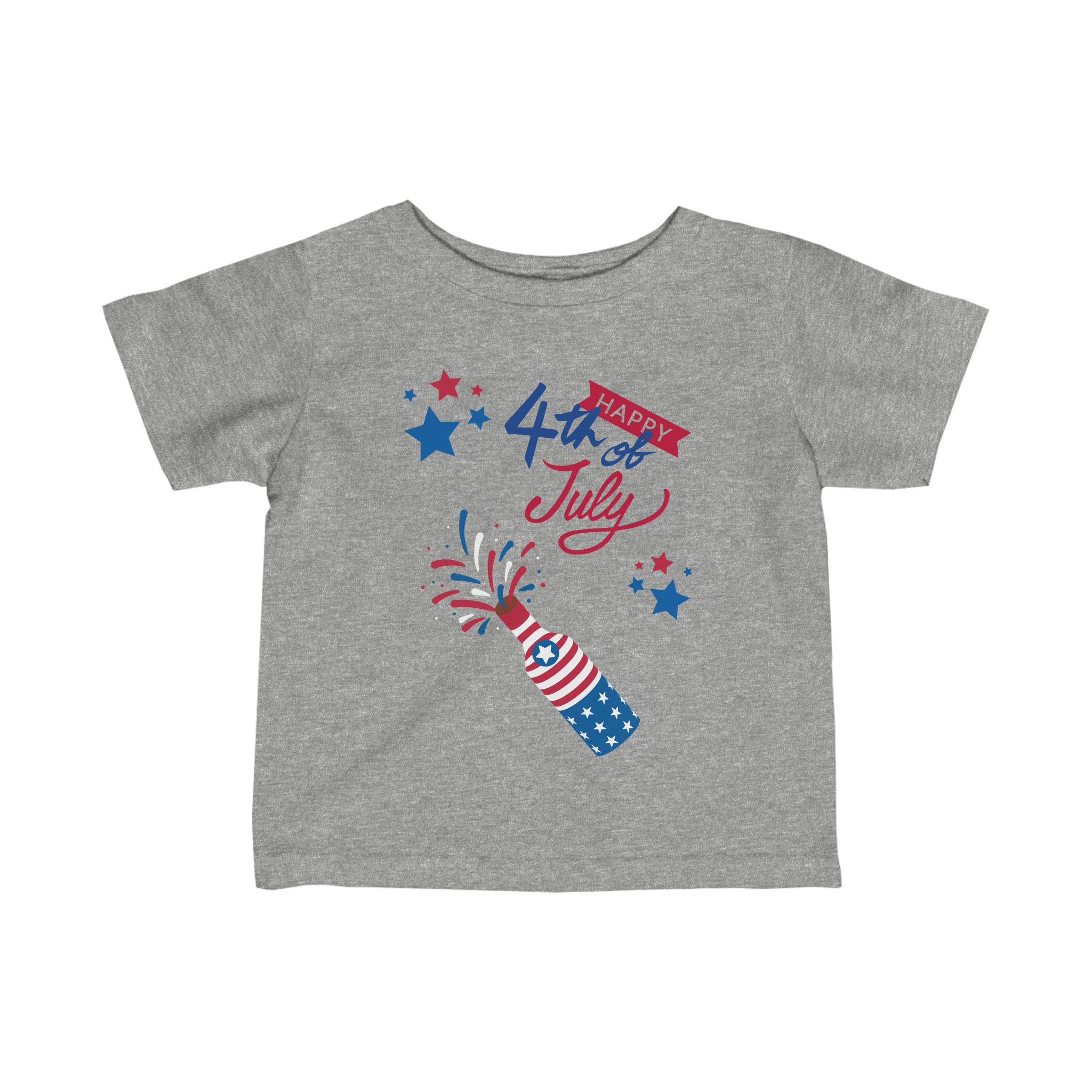 Happy 4th Of July Celebration Infant Fine Jersey Tee