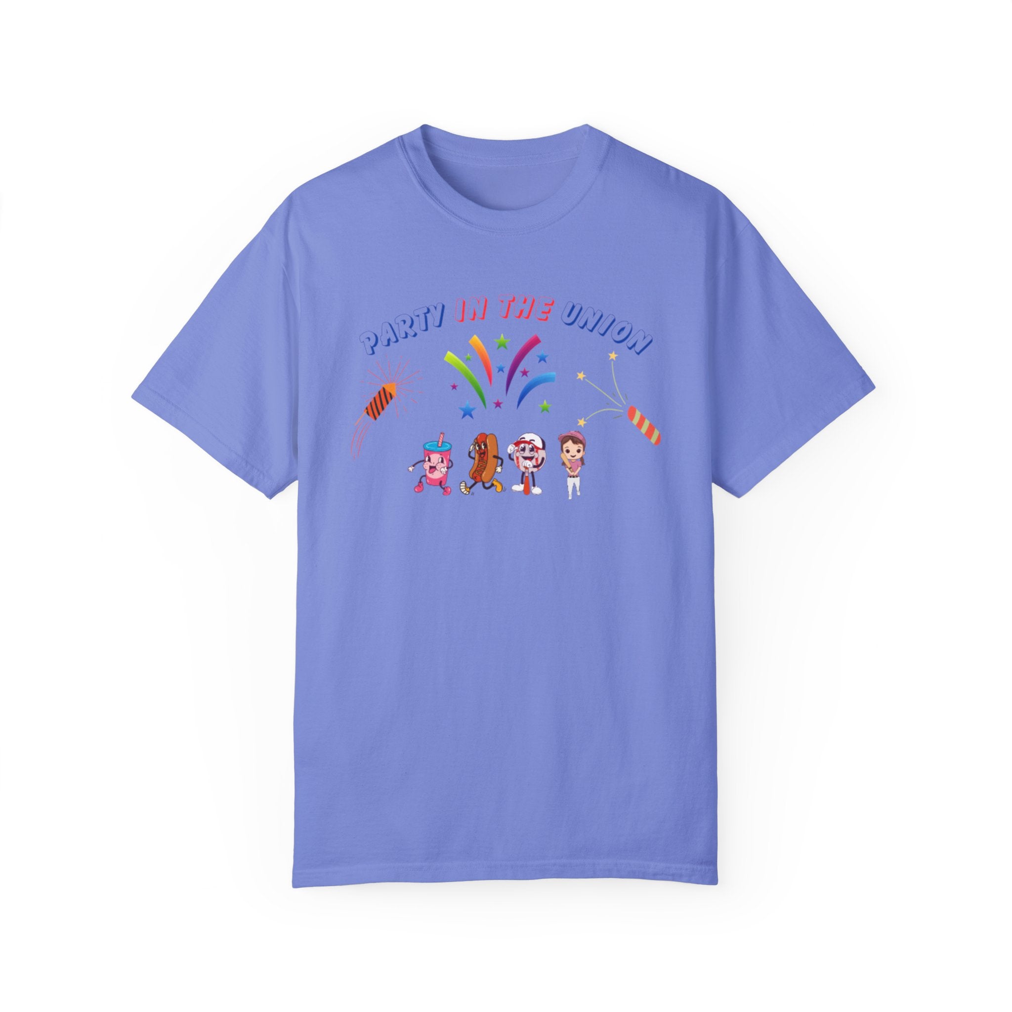 Party In The Union Unisex Garment-Dyed T-shirt