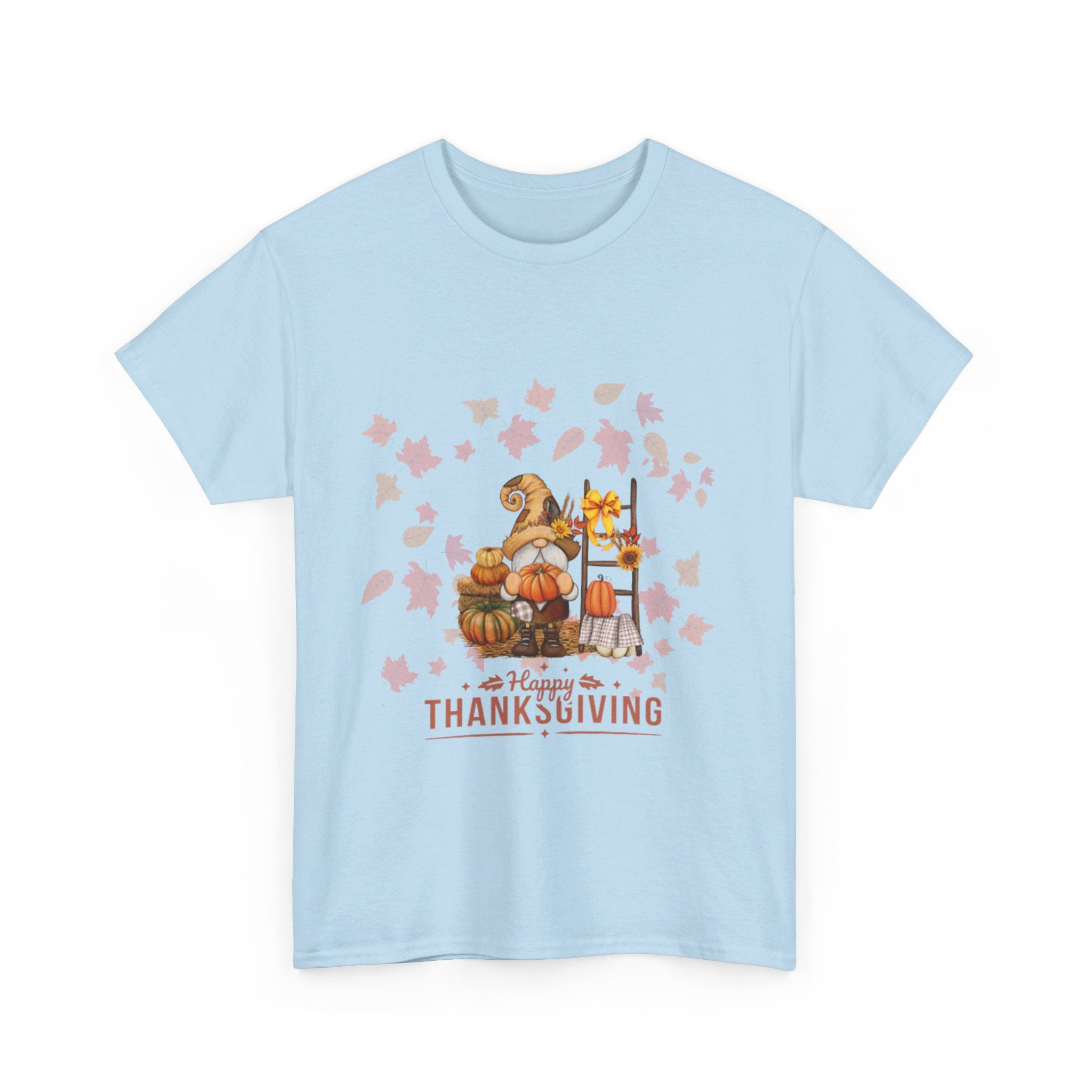 Gnome Happy Thanksgiving Unisex Heavy Cotton Tee
