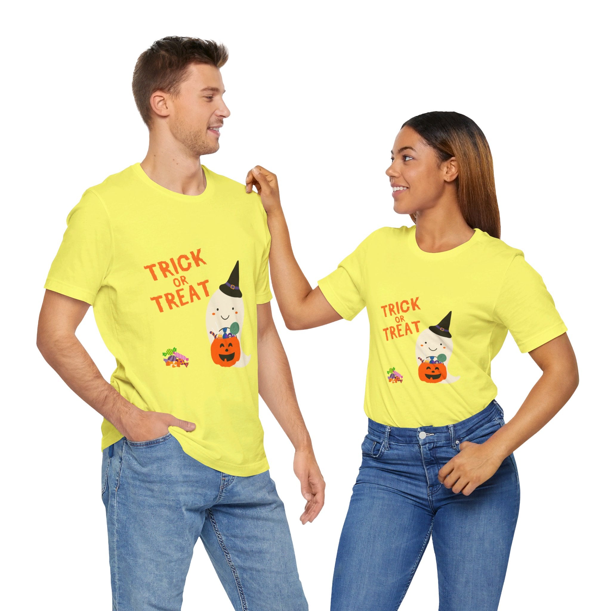 Trick or Treat Unisex Jersey Short Sleeve Tee