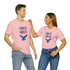 Land Of The Free Home Of The Brave Unisex Jersey Short Sleeve Tee