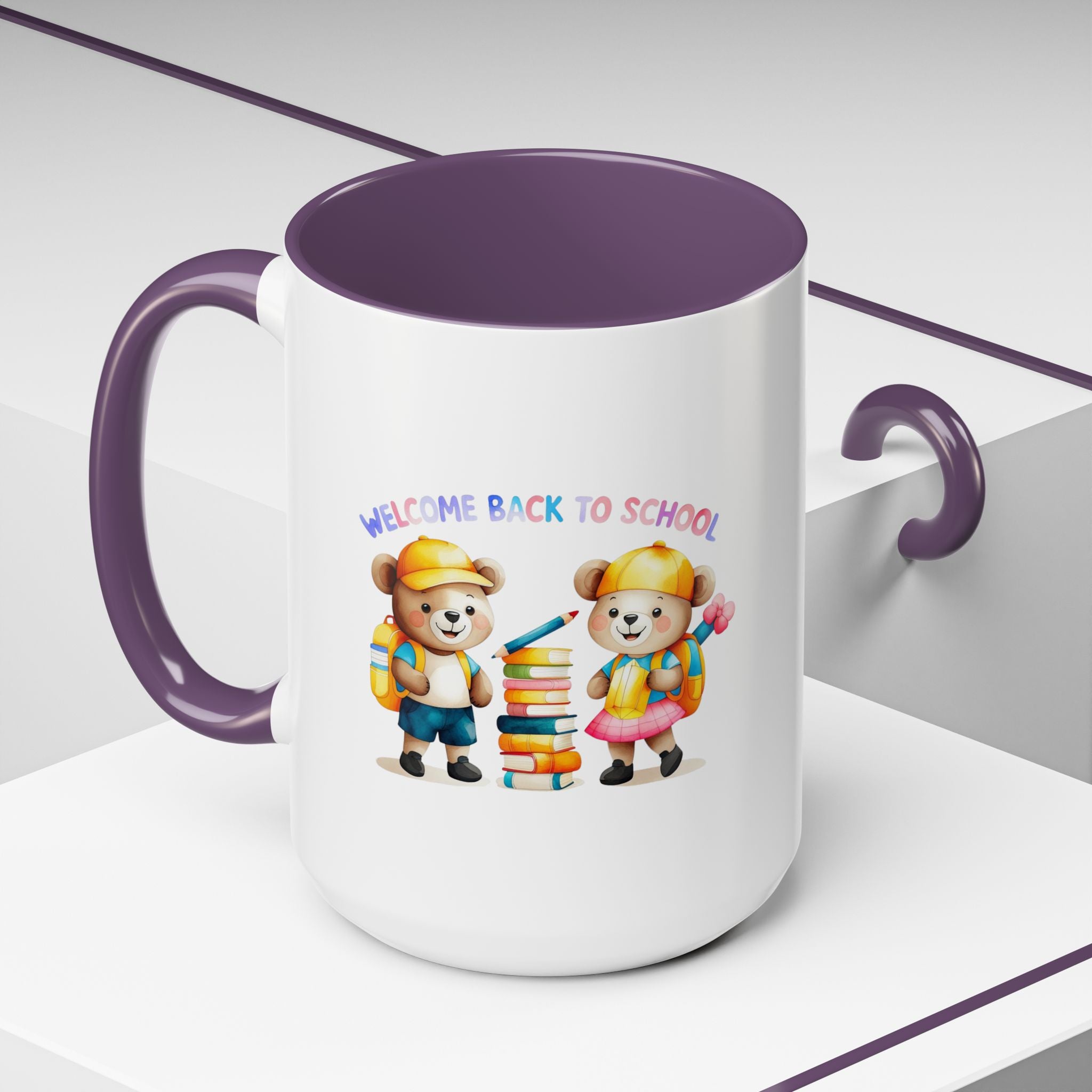 Welcome Back to School Bear Coffee Mug - 11oz, 15oz