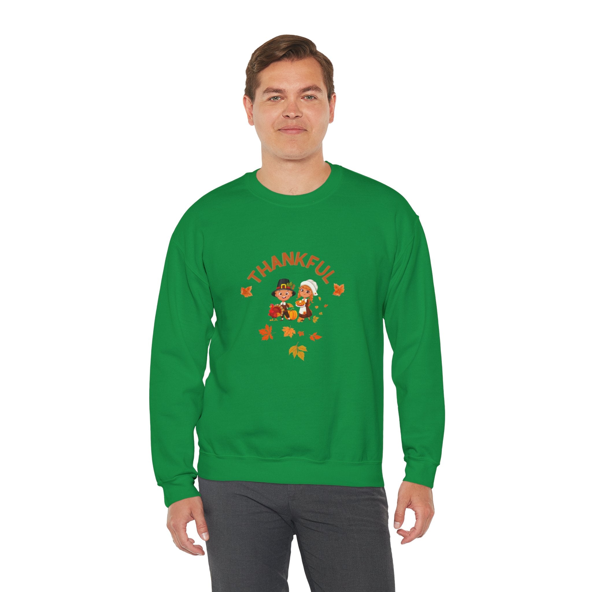 Pilgrims Turkey Day Unisex Heavy Blend™ Crewneck Sweatshirt