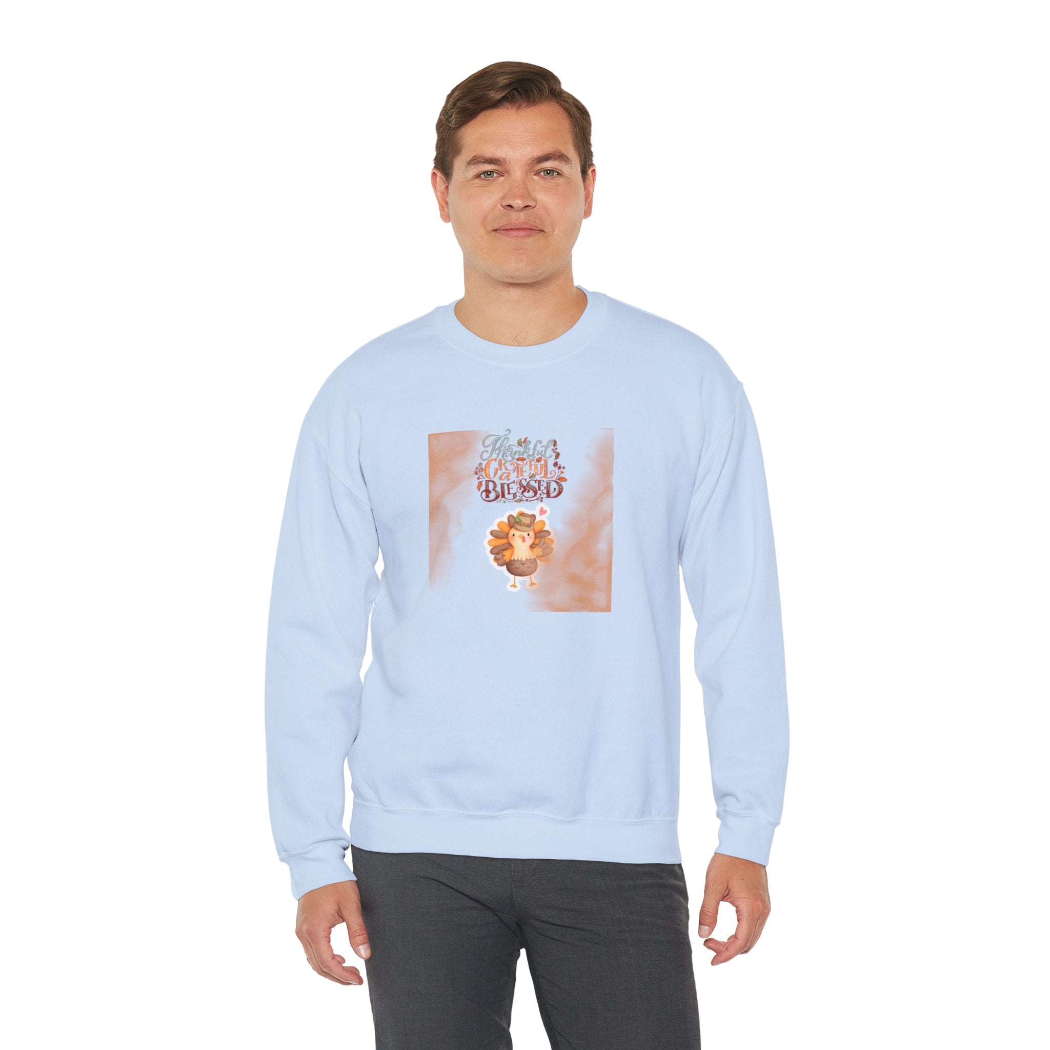 Thankful Grateful Blessed Unisex Heavy Blend™ Crewneck Sweatshirt
