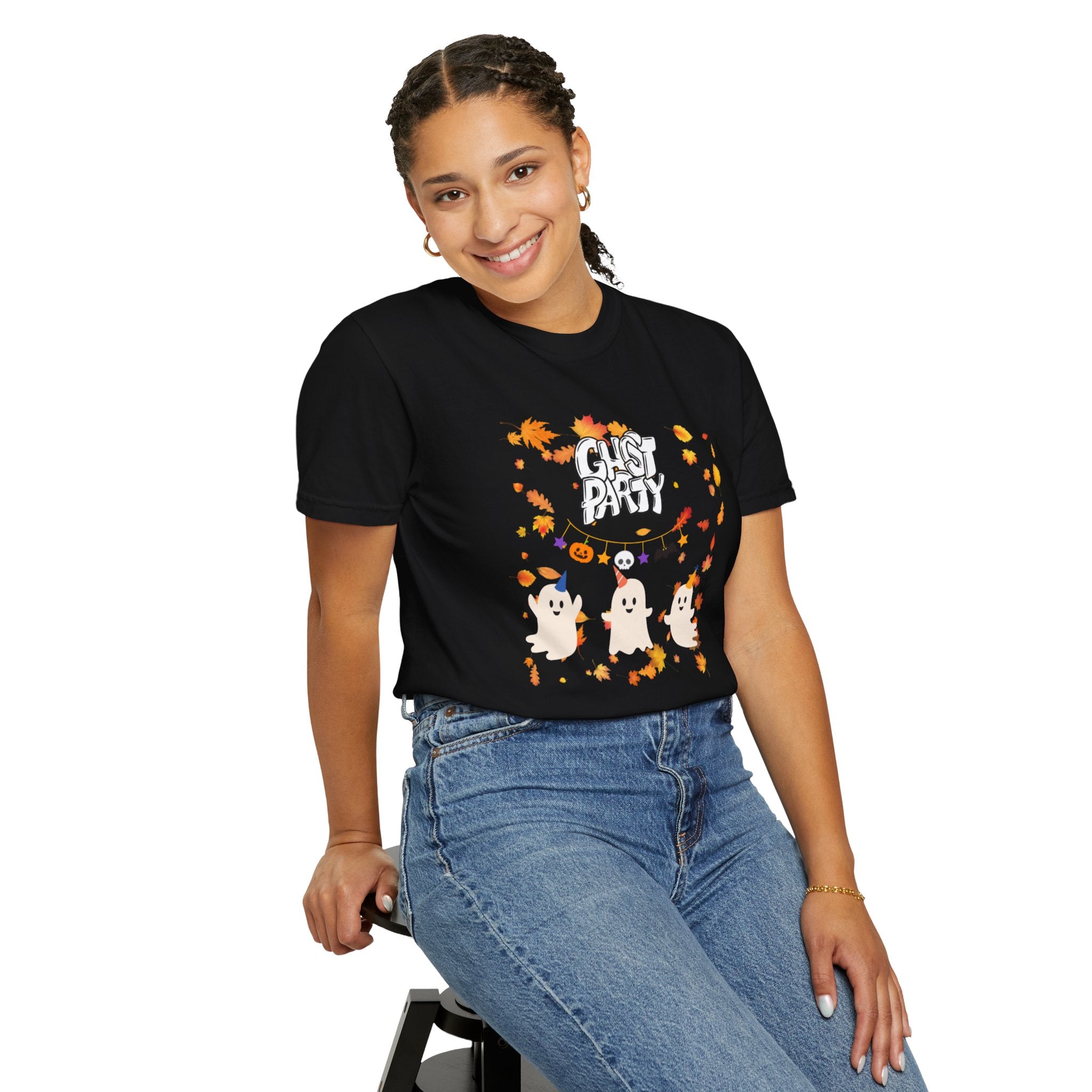 Ghost Party Unisex Garment-Dyed T-shirt