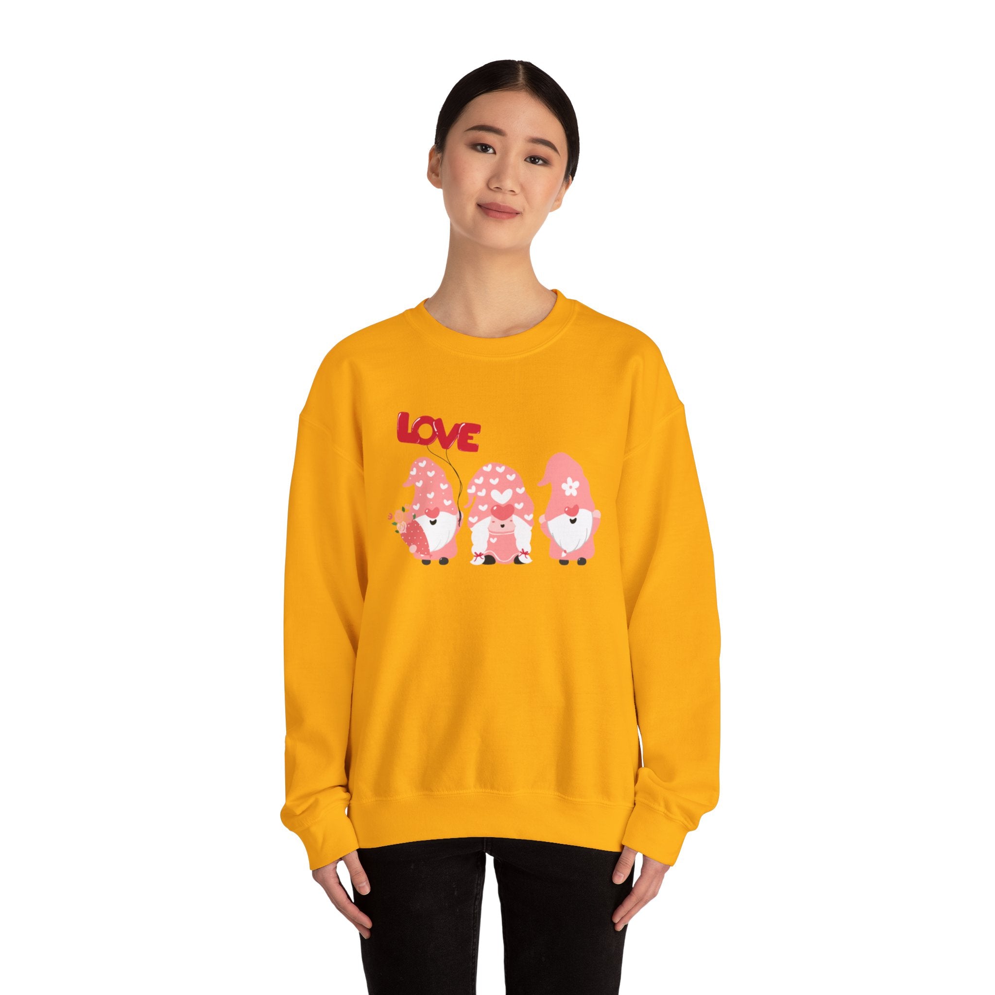 Love Gnome Day Unisex Heavy Blend™ Crewneck Sweatshirt