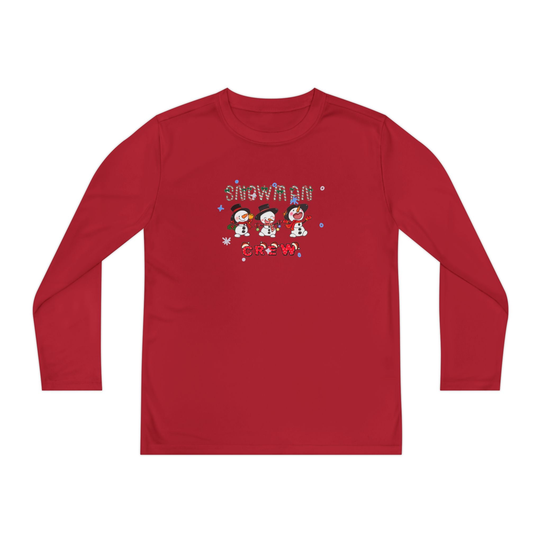 Snowman Crew Youth Long Sleeve Competitor Tee
