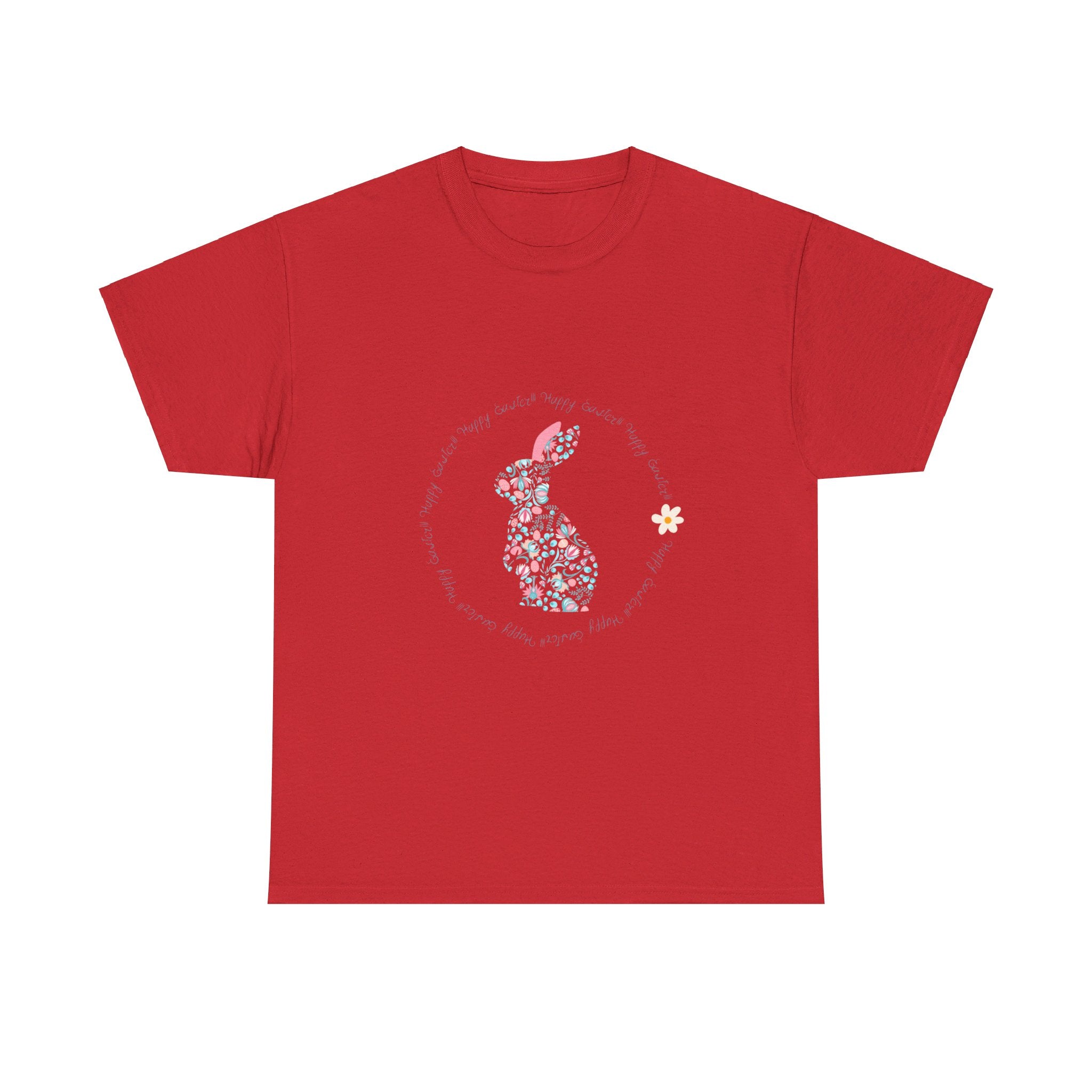 Happy Easter Rabbit Day Unisex Heavy Cotton Tee