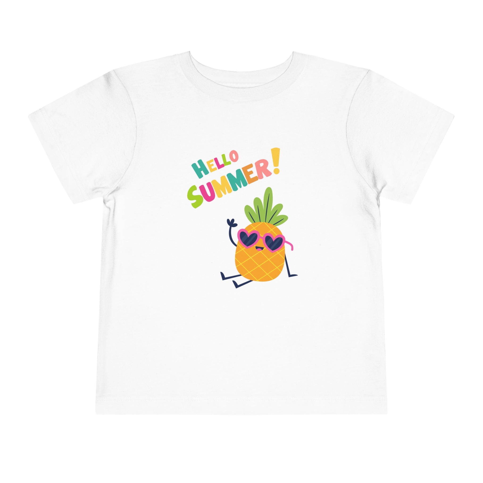 Hello Pineapple Summer Toddler Short Sleeve Tee