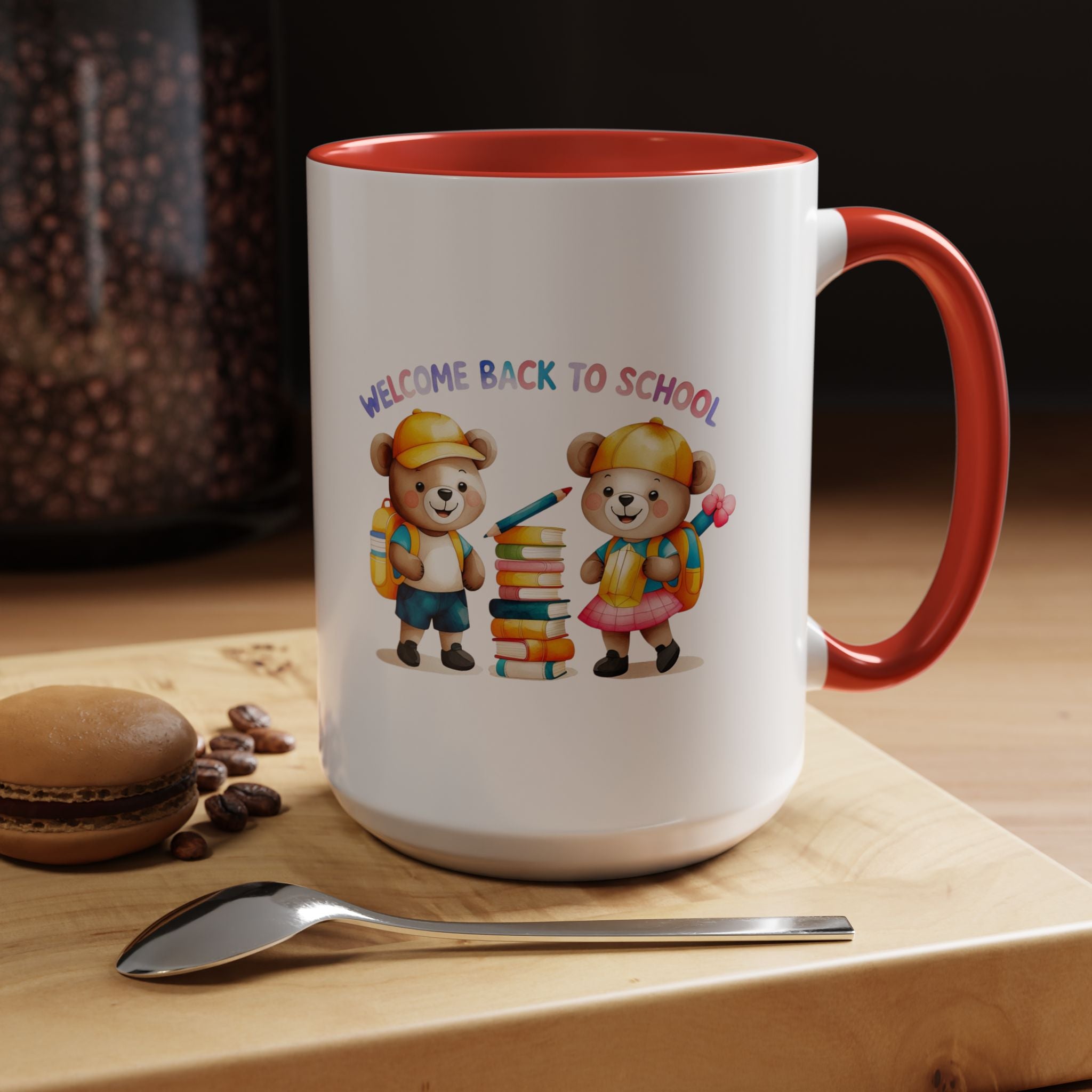 Welcome Back to School Bear Coffee Mug - 11oz, 15oz