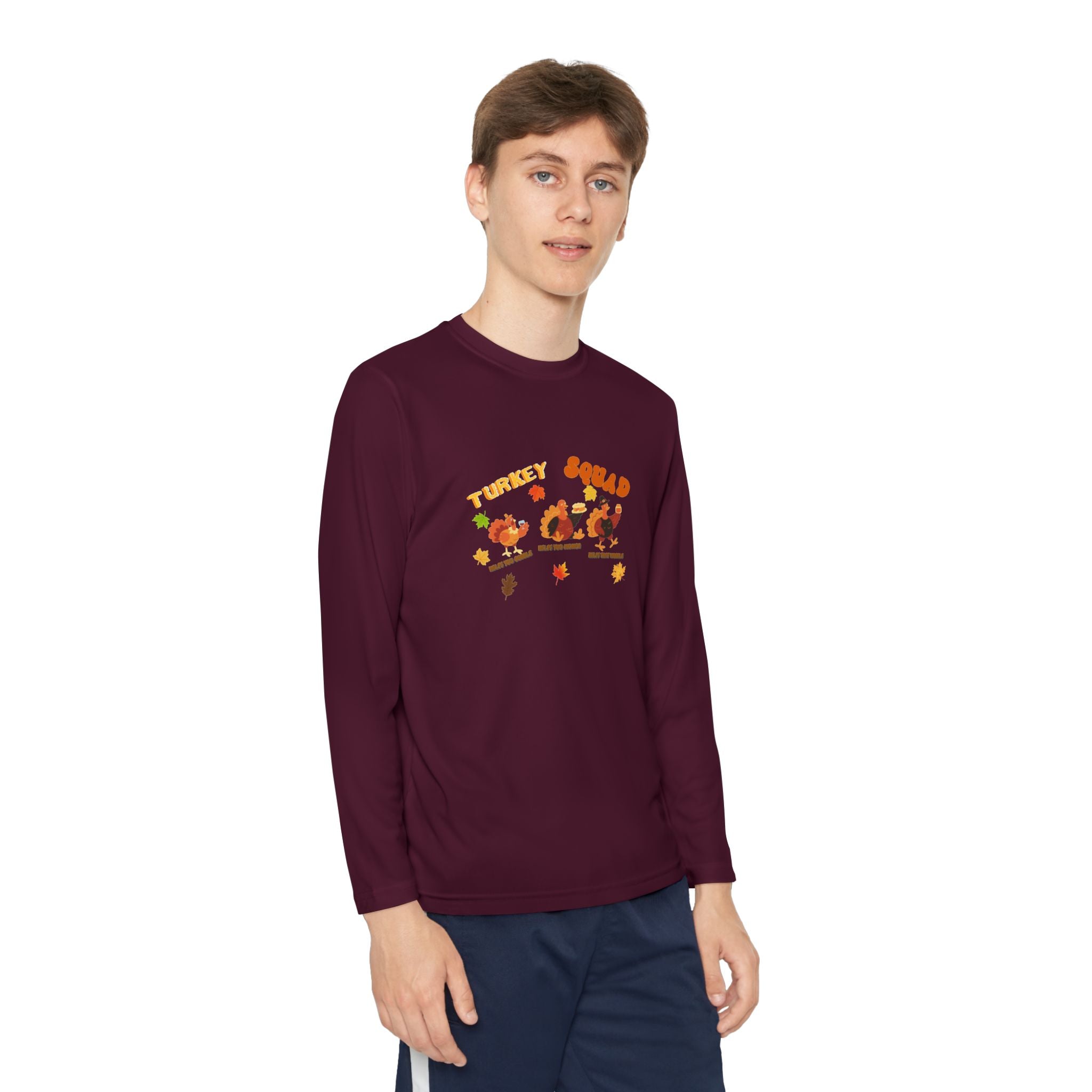 Turkey Squad Youth Long Sleeve Competitor Tee