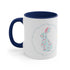 Happy Easter Rabbit Day Accent Coffee Mug, 11oz