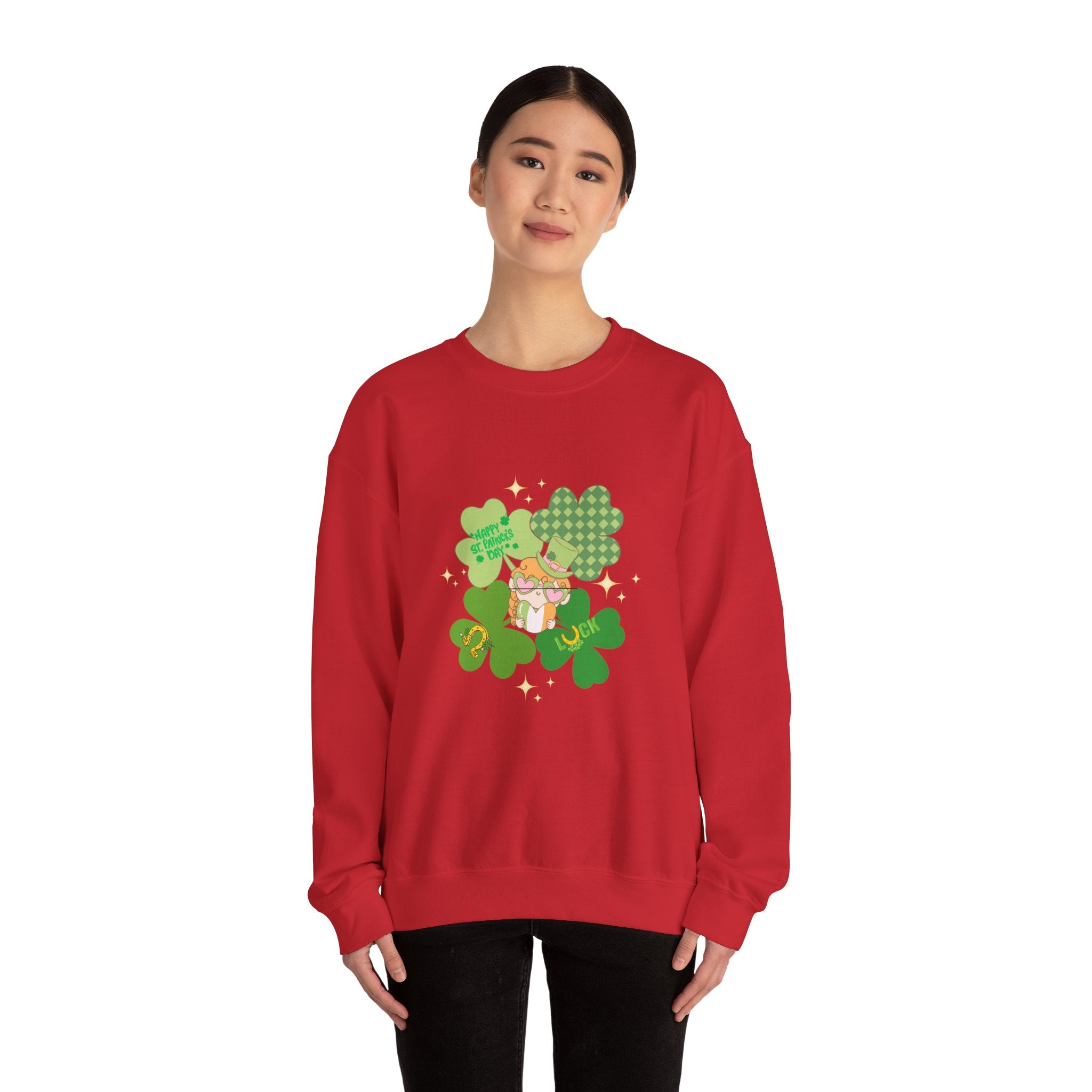 Retro St. Paddy's Day Unisex Heavy Blend™ Crewneck Sweatshirt
