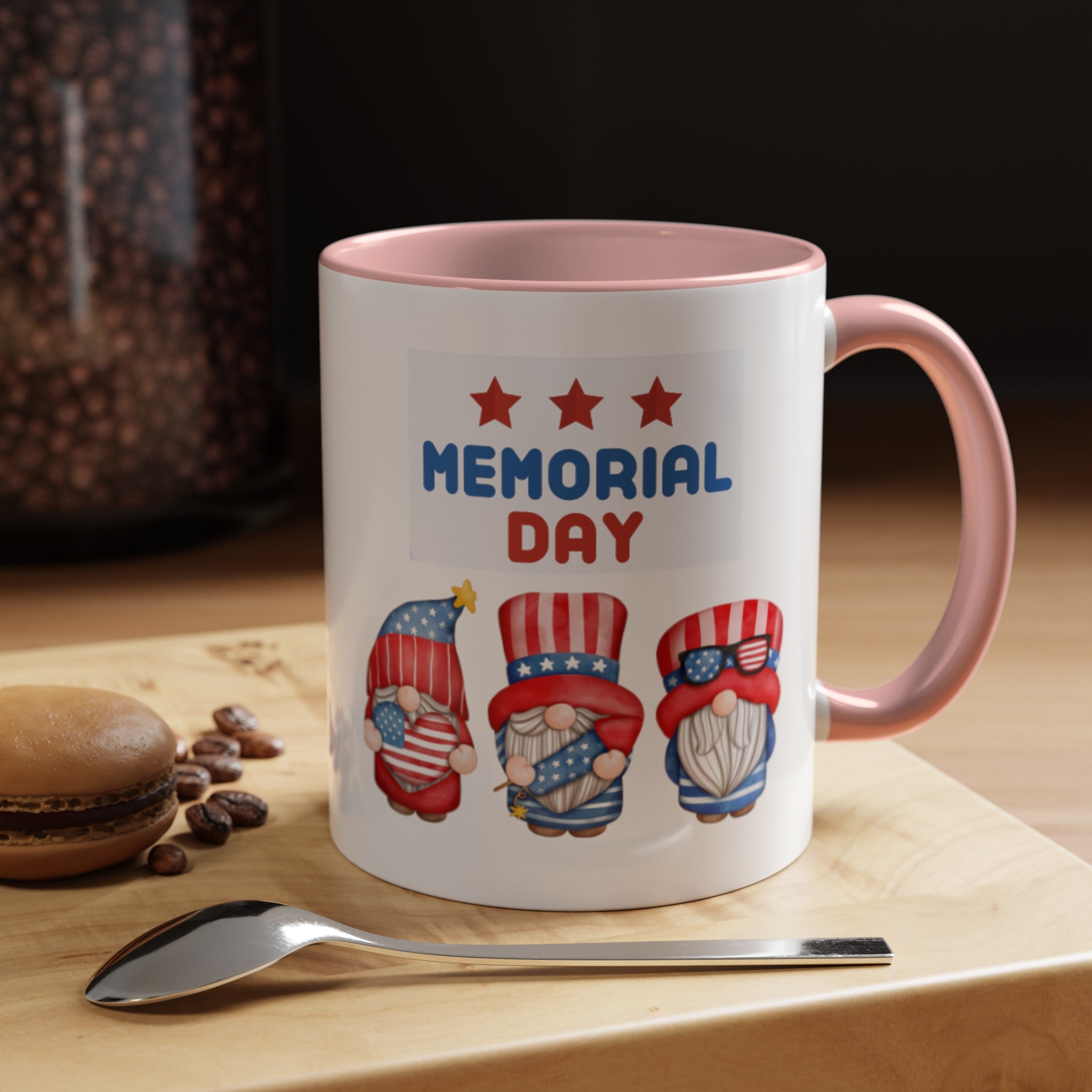 Happy Tribute Day Gnome Accent Coffee Mug (11, 15oz)