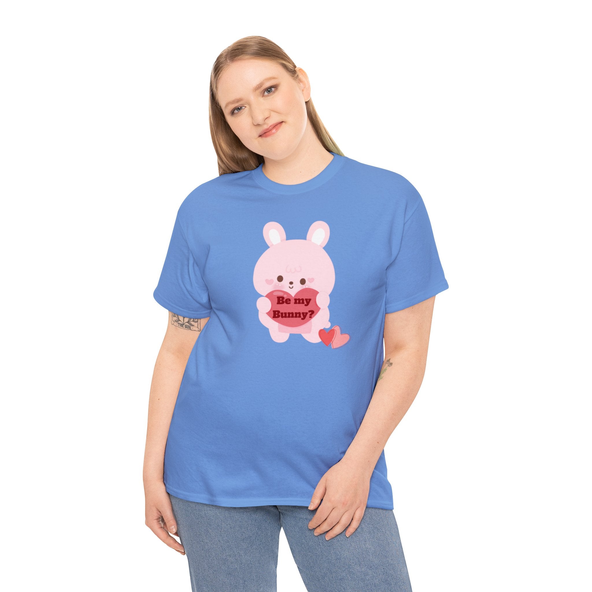 V-Day Bunny Unisex Heavy Cotton Tee