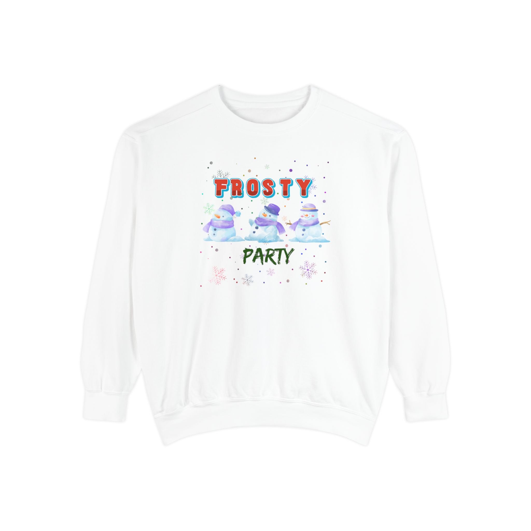 Frosty Party Unisex Garment-Dyed Sweatshirt