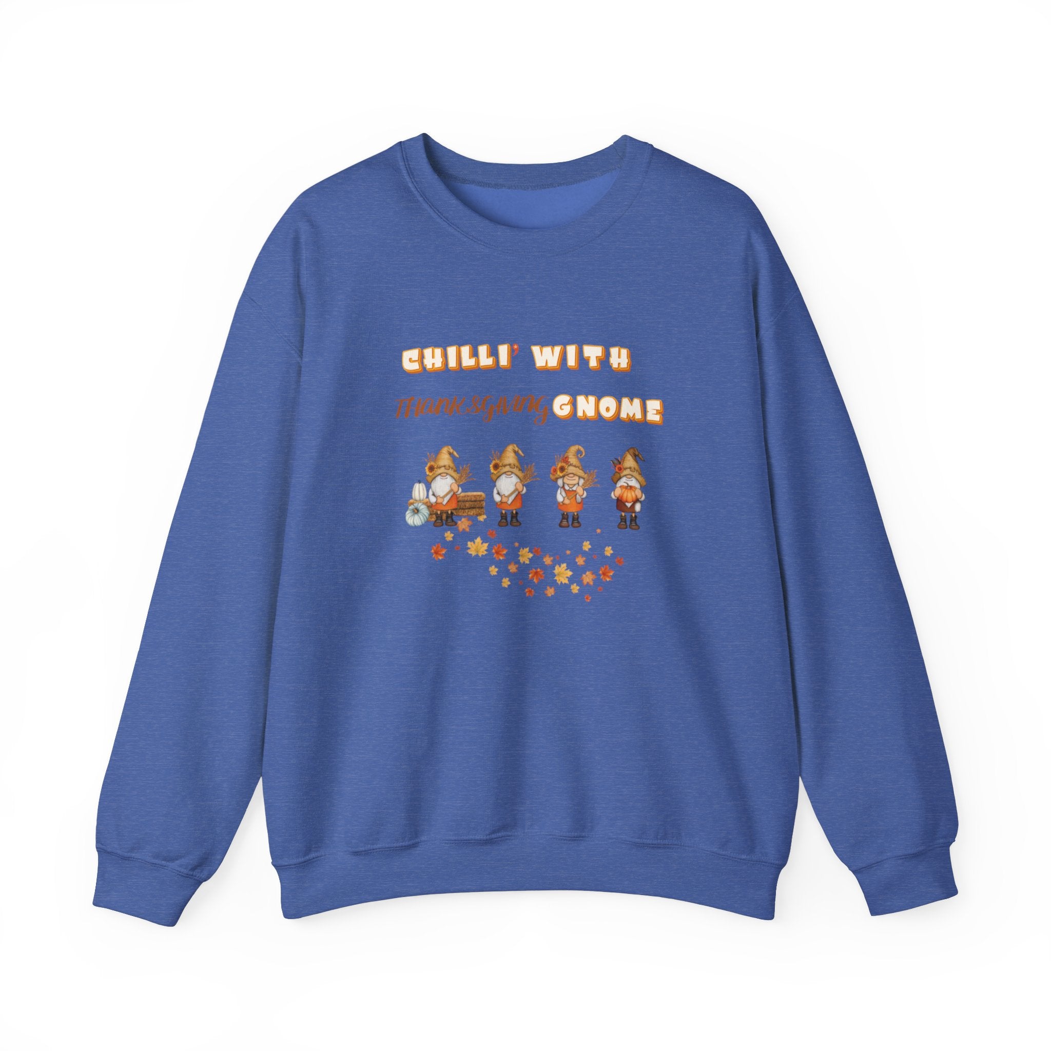 Chilli" With Thanksgiving Gnome Unisex Heavy Blend™ Crewneck Sweatshirt