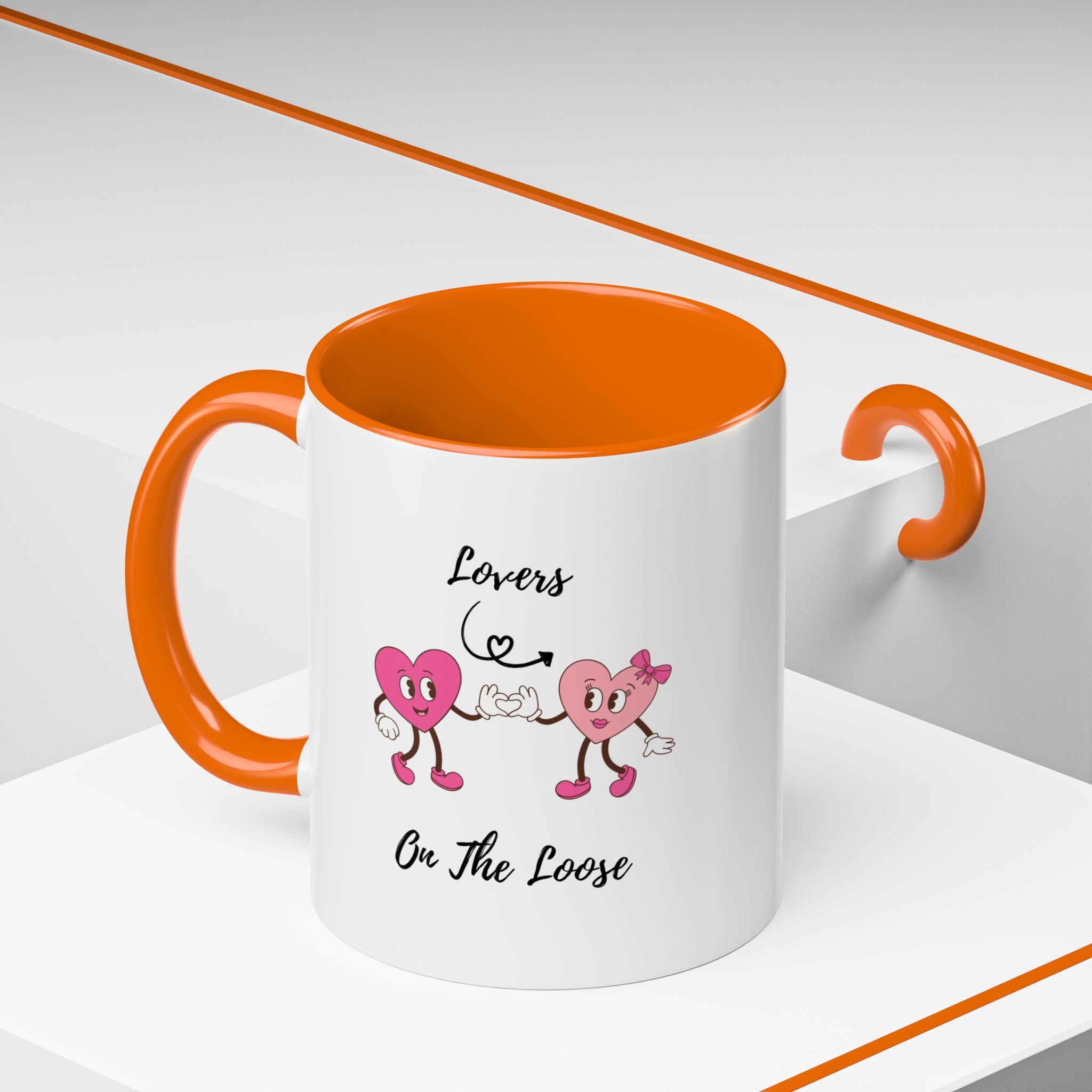 Lovers On The Loose Accent Coffee Mug (11, 15oz)