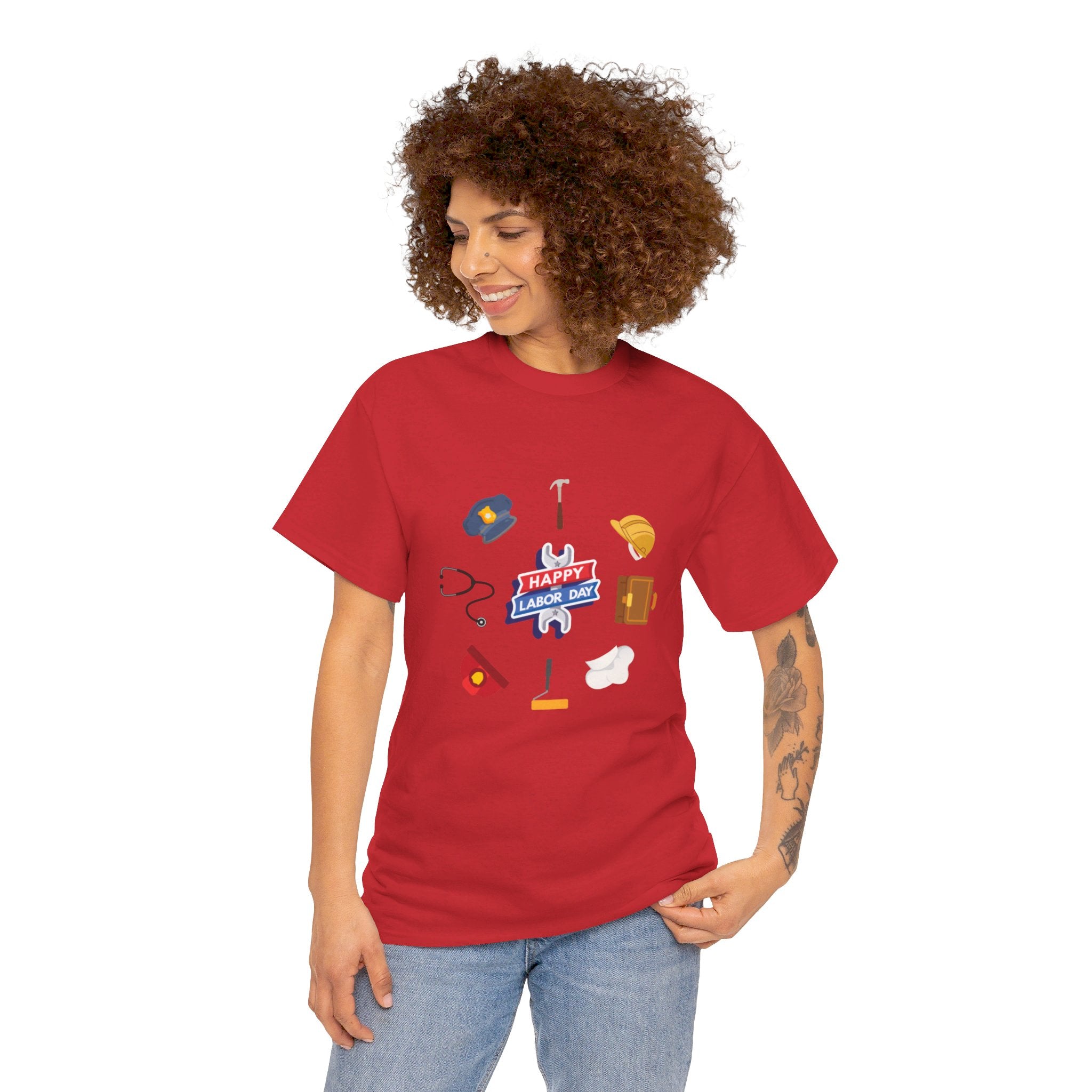 Happy Labor Day Wishes Unisex Heavy Cotton Tee