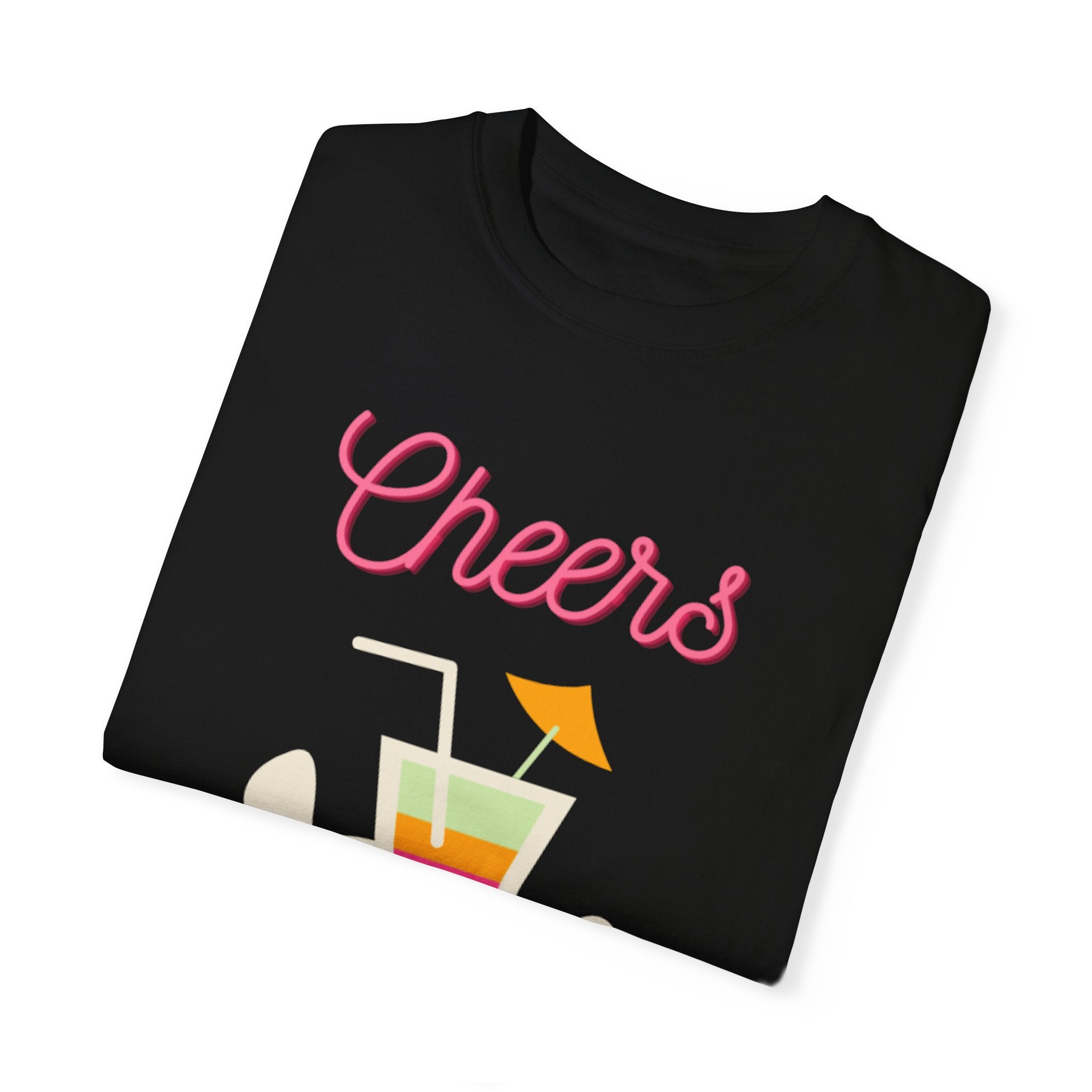 Cheers To Summer Unisex Garment-Dyed T-shirt