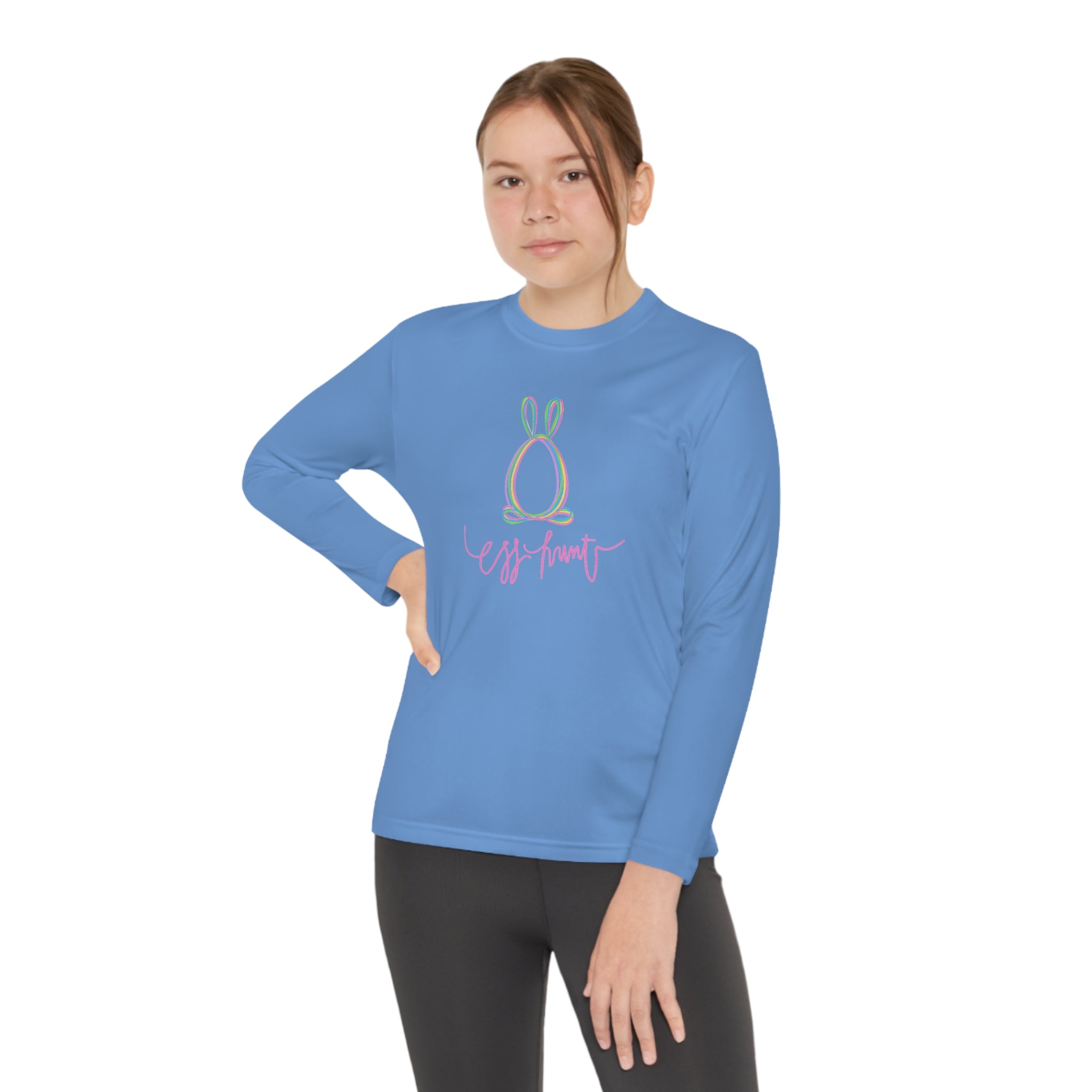 Egg Hunt Youth Long Sleeve Competitor Tee