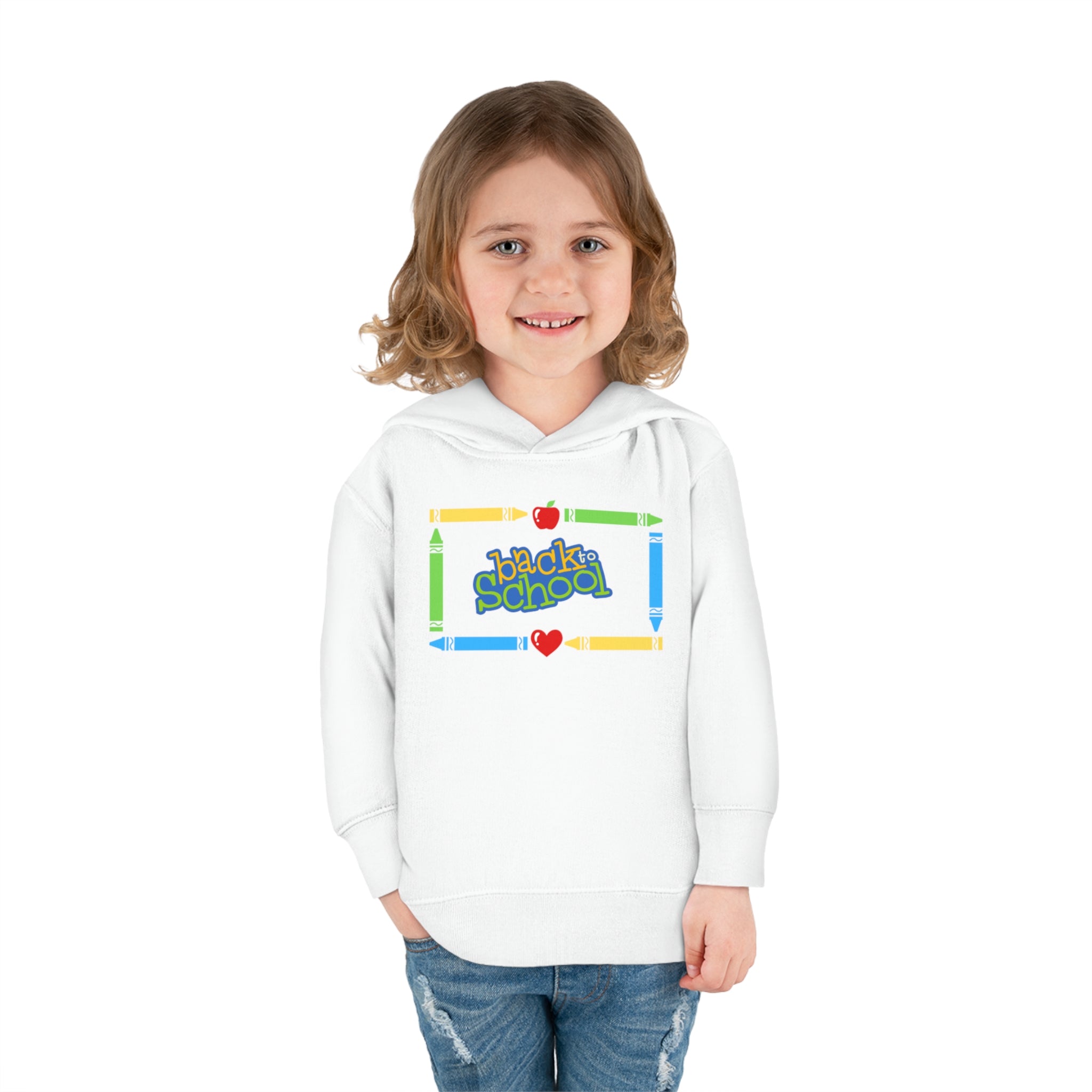 Back To School Toddler Pullover Fleece Hoodie