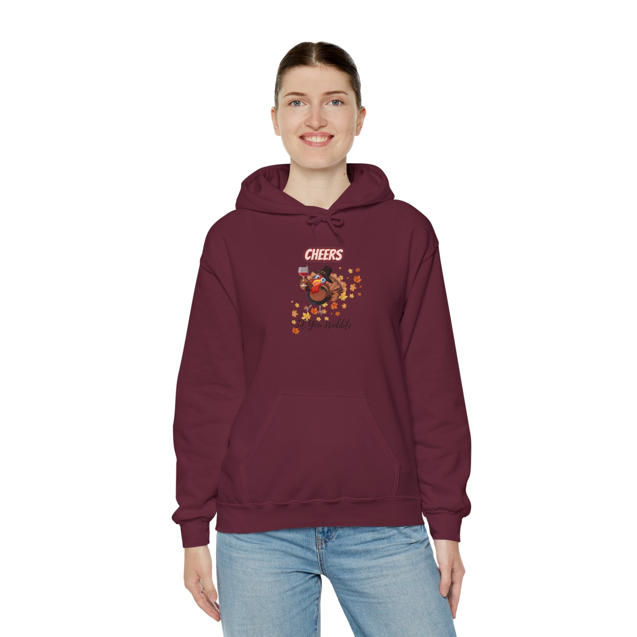 Cheers Til You Wobble Unisex Heavy Blend™ Hooded Sweatshirt