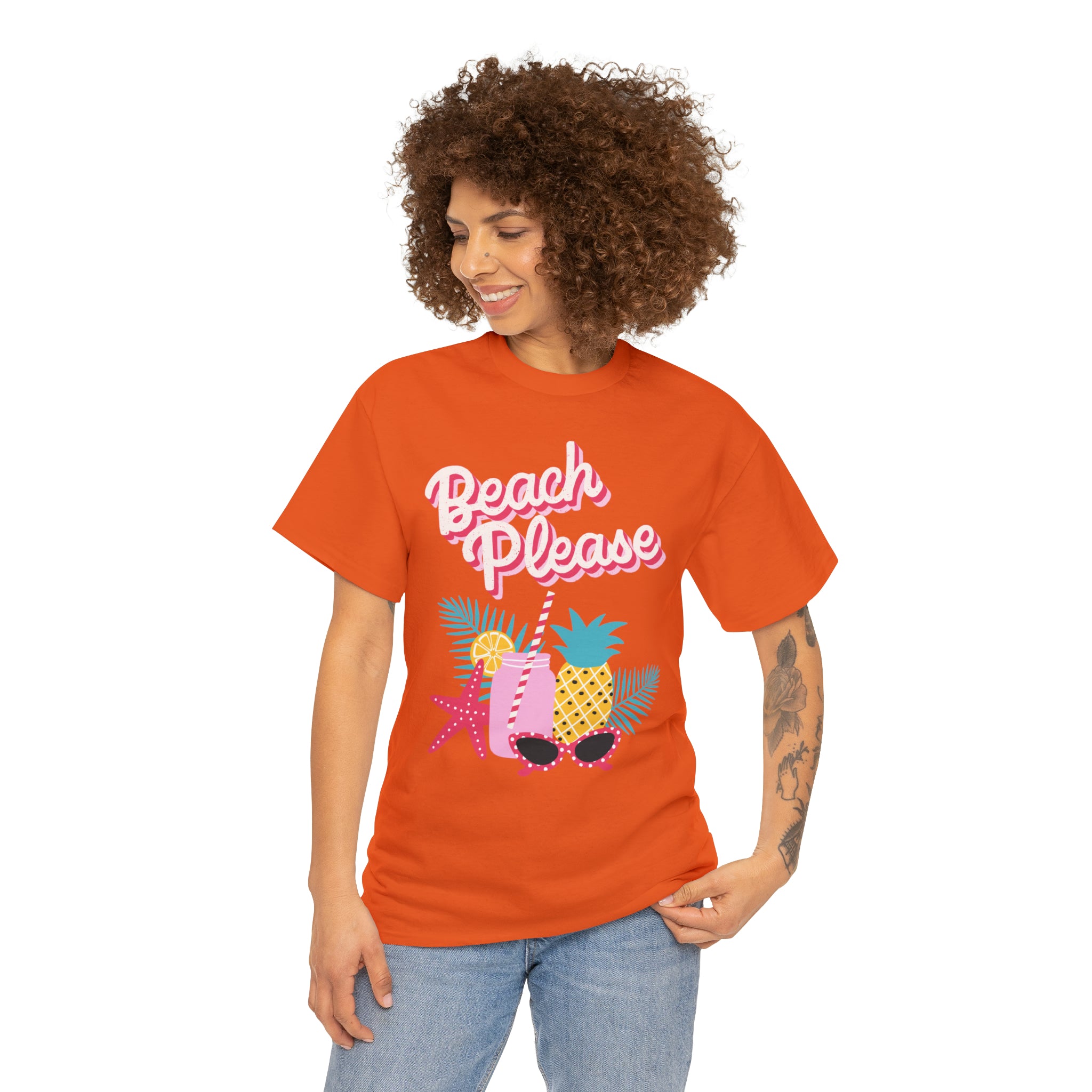 Beach Please Unisex Heavy Cotton Tee