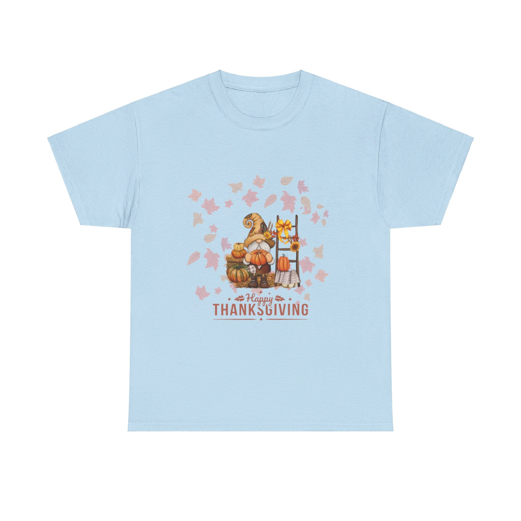 Gnome Happy Thanksgiving Unisex Heavy Cotton Tee