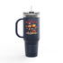 Happy 4th of July Teddy Bear Couple Insulated Travel Mug, 40oz