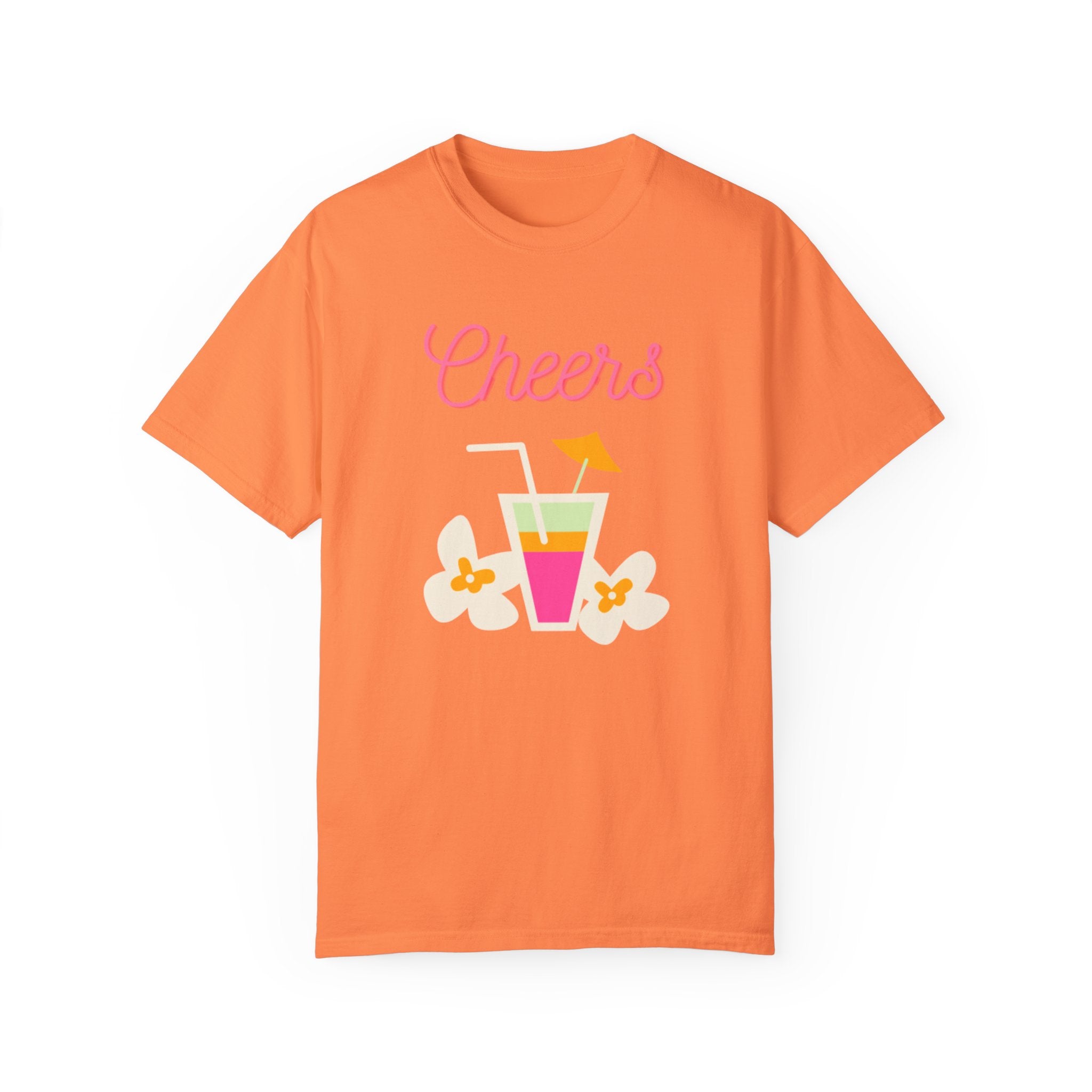 Cheers To Summer Unisex Garment-Dyed T-shirt