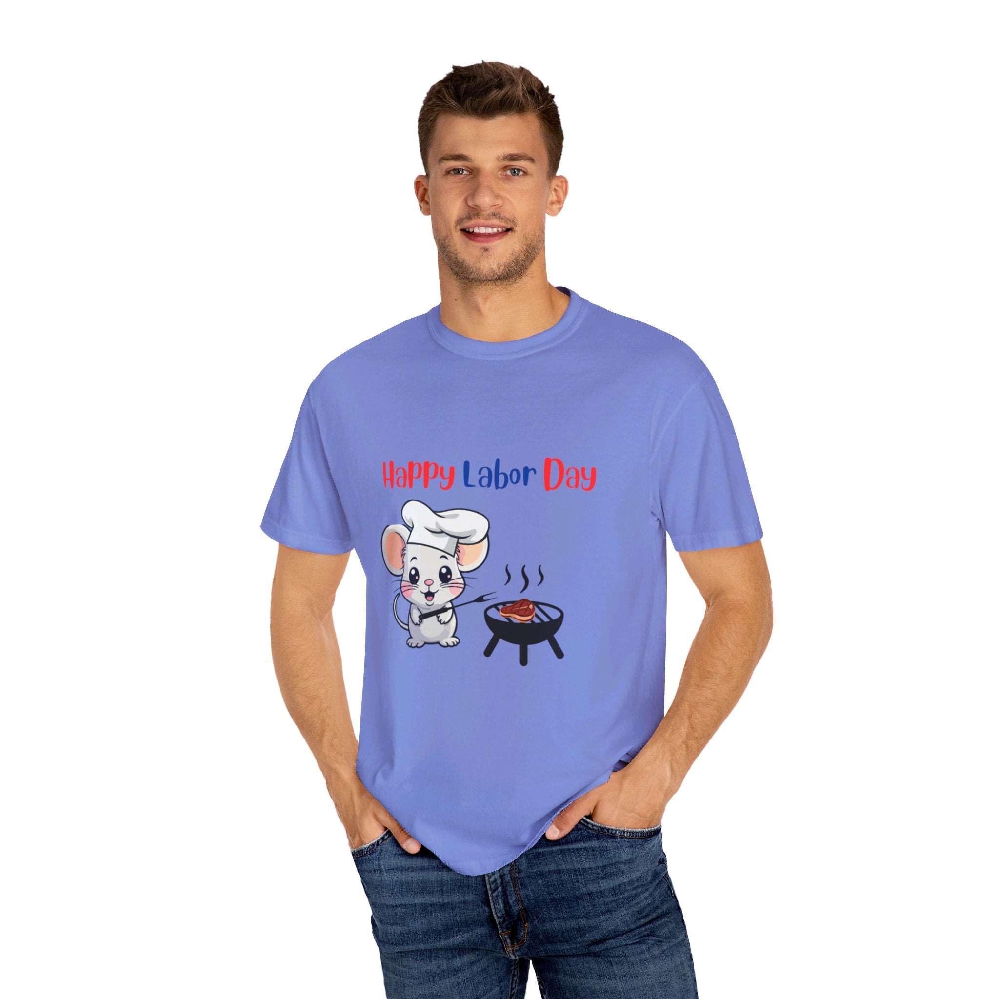Labor Day Cookout Unisex Garment-Dyed T-shirt