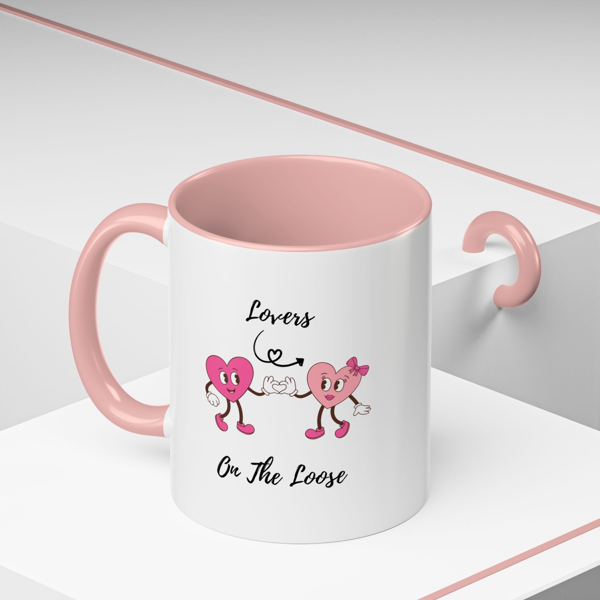 Lovers On The Loose Accent Coffee Mug (11, 15oz)
