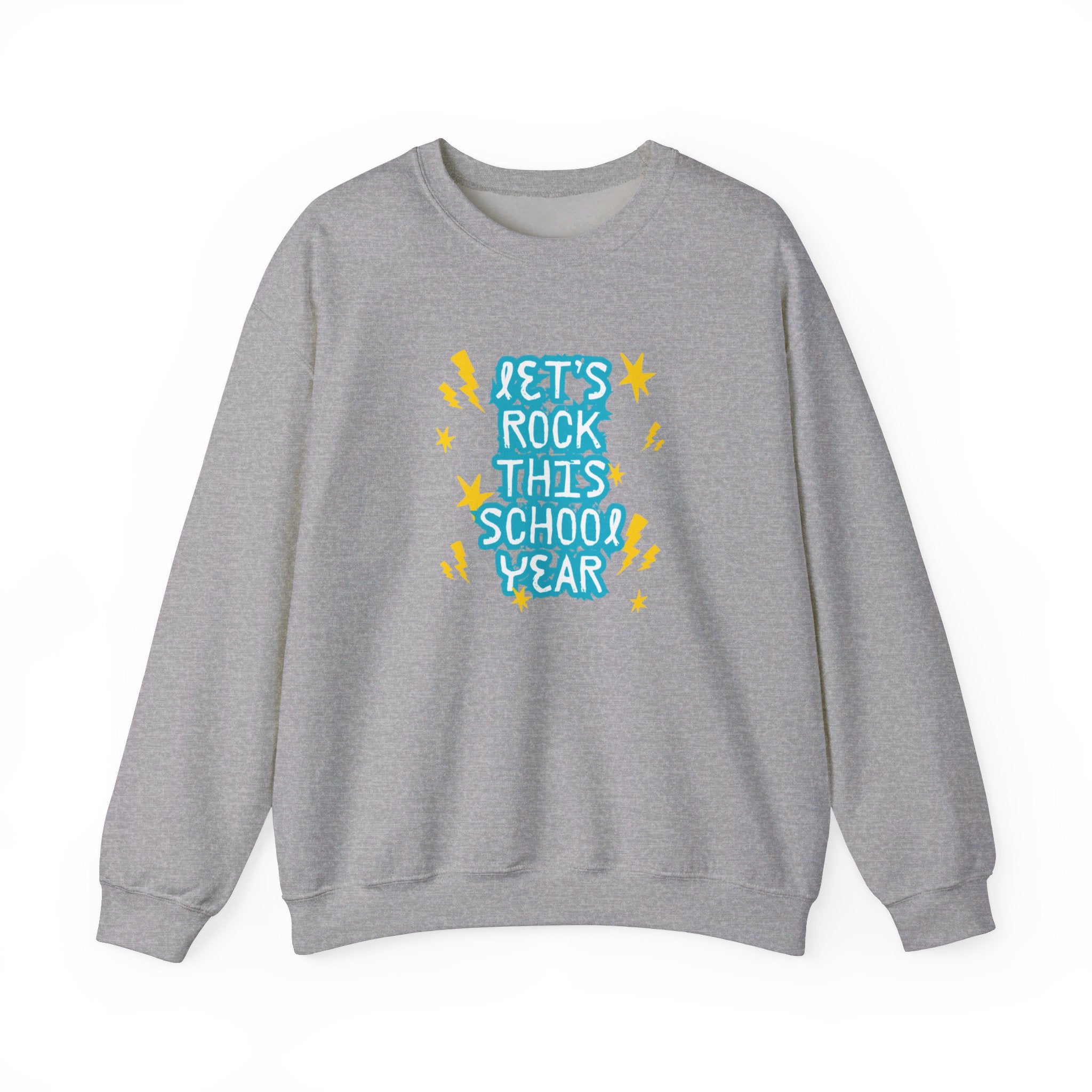 Let's Rock This School Year Unisex Heavy Blend™ Crewneck Sweatshirt