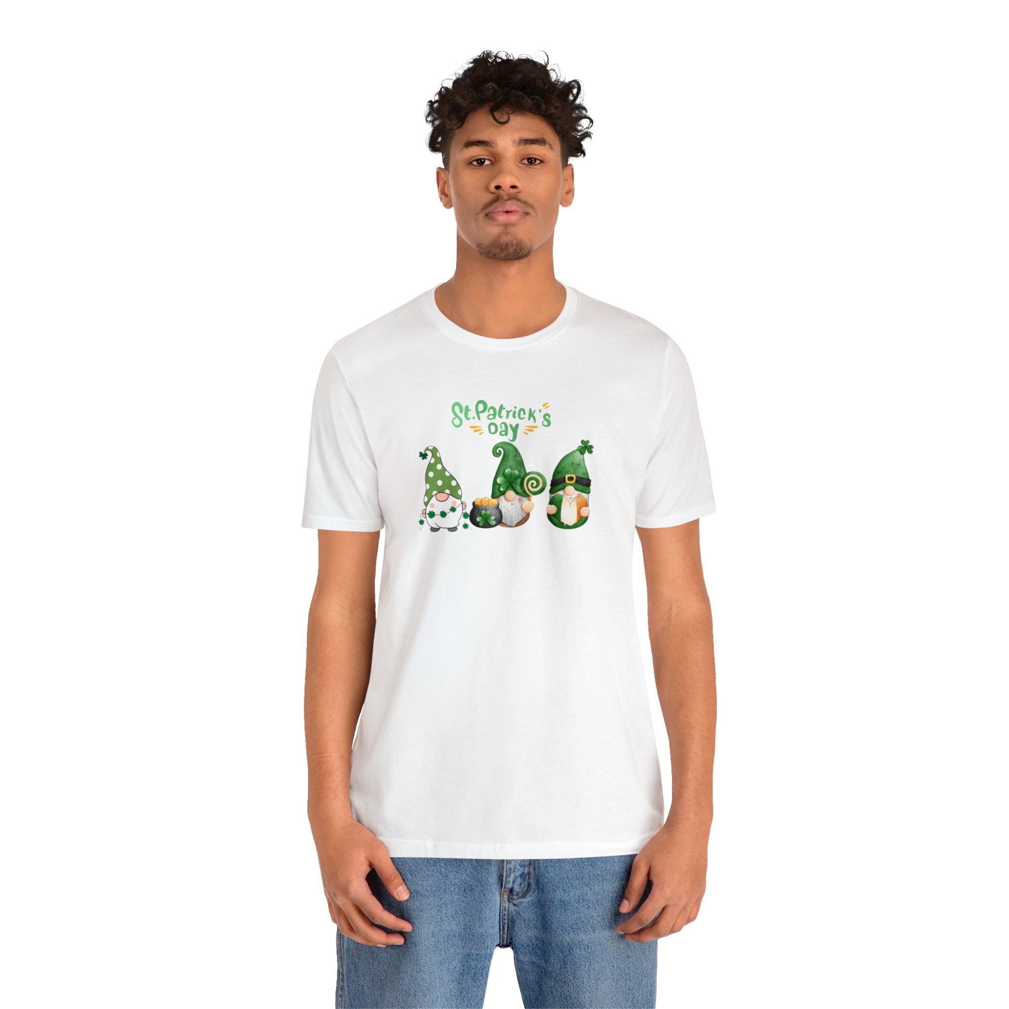 St. Patty's Day Gnome Unisex Jersey Short Sleeve Tee