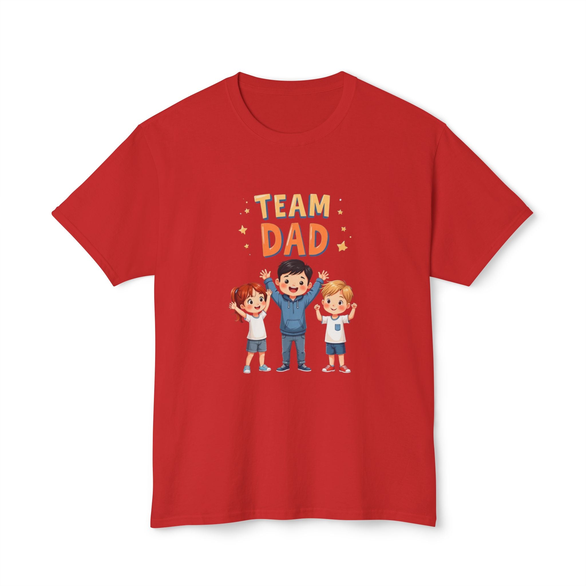 Team Dad Unisex HD Cotton T-shirt, Father’s Day Gift