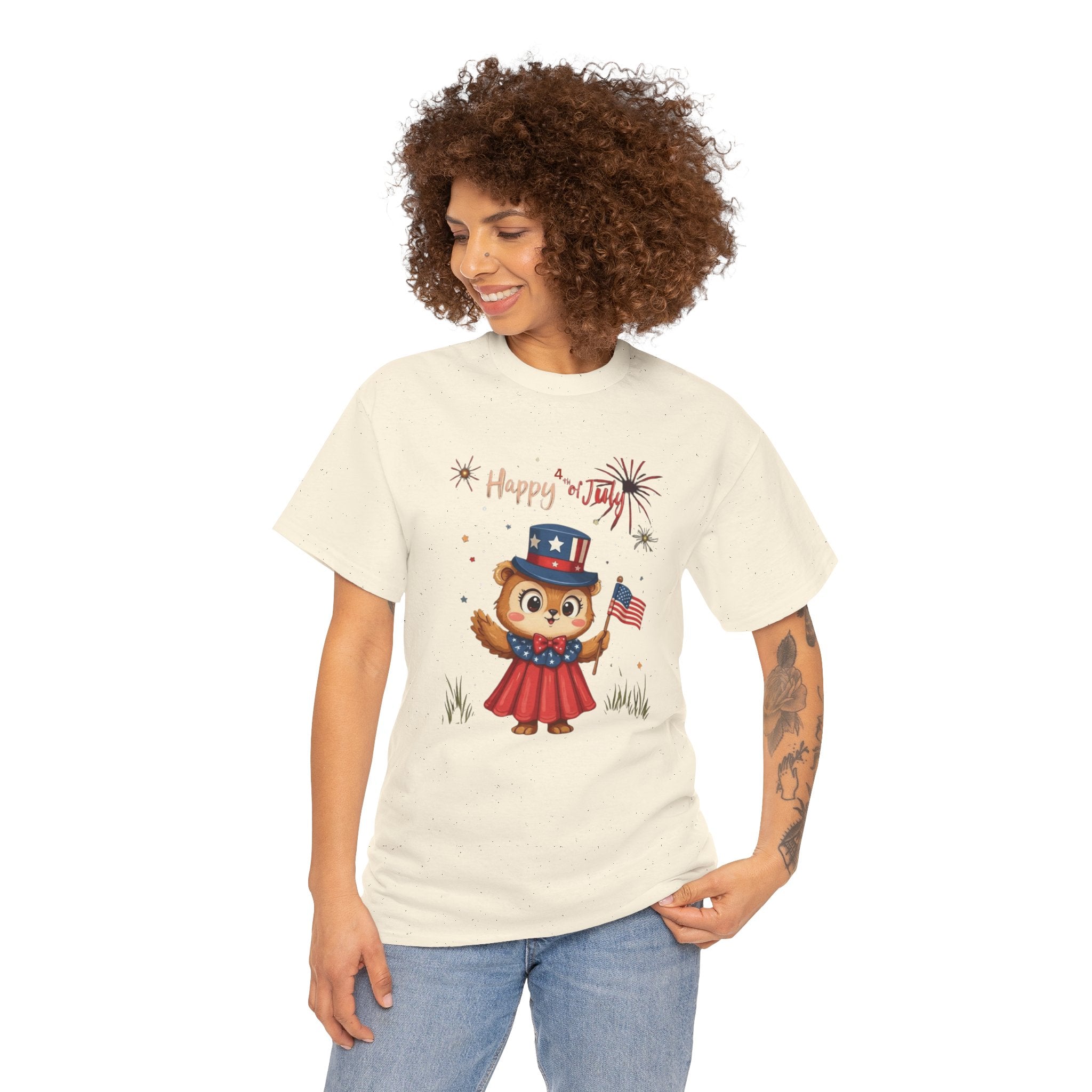 Happy Independence Day Unisex Heavy Cotton T-Shirt