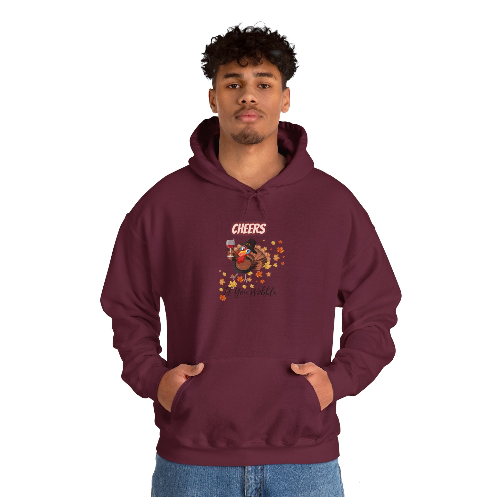 Cheers Til You Wobble Unisex Heavy Blend™ Hooded Sweatshirt