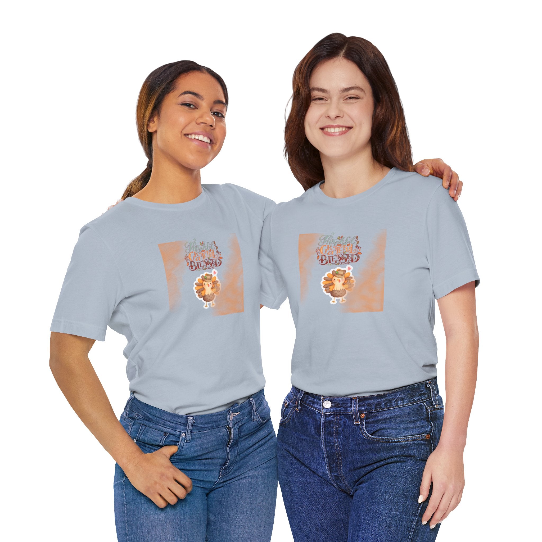 Thankful Grateful Blessed Unisex Jersey Short Sleeve Tee