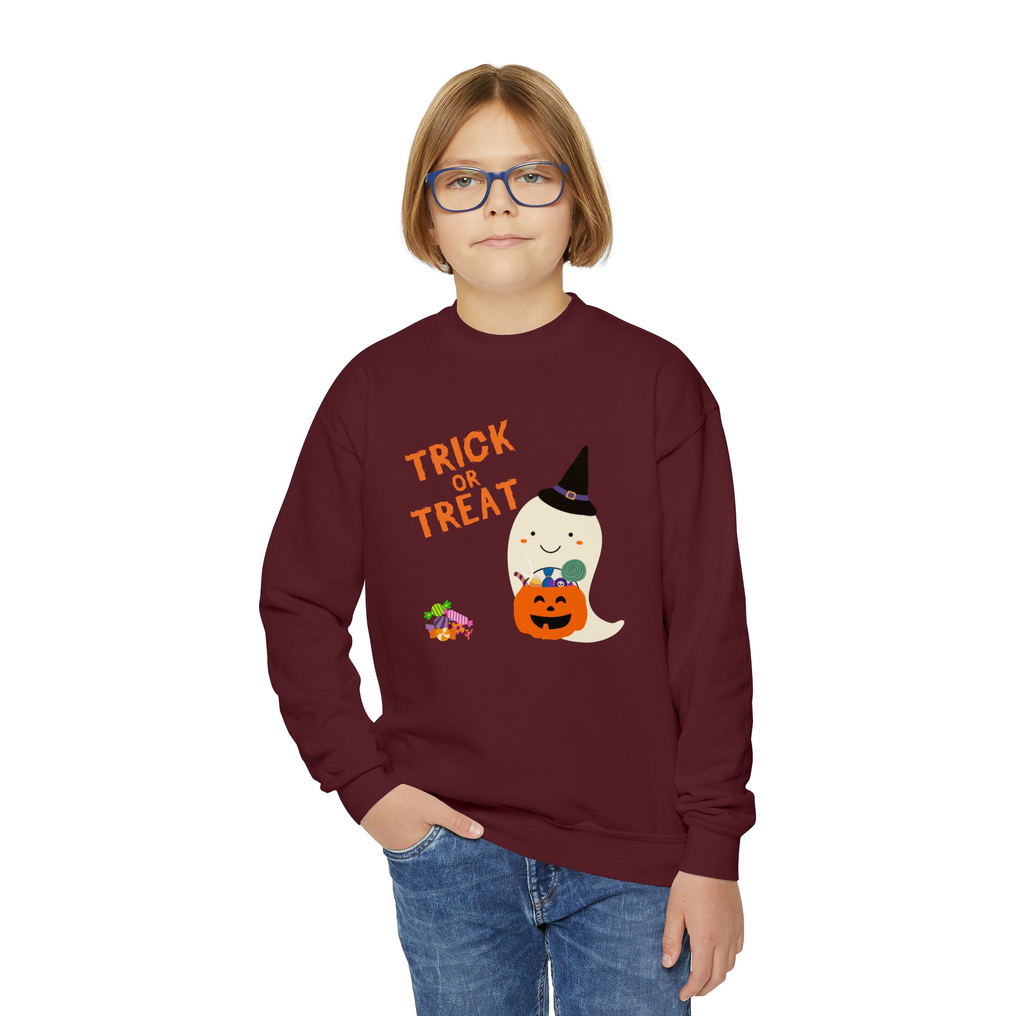 Trick or Treat Youth Crewneck Sweatshirt