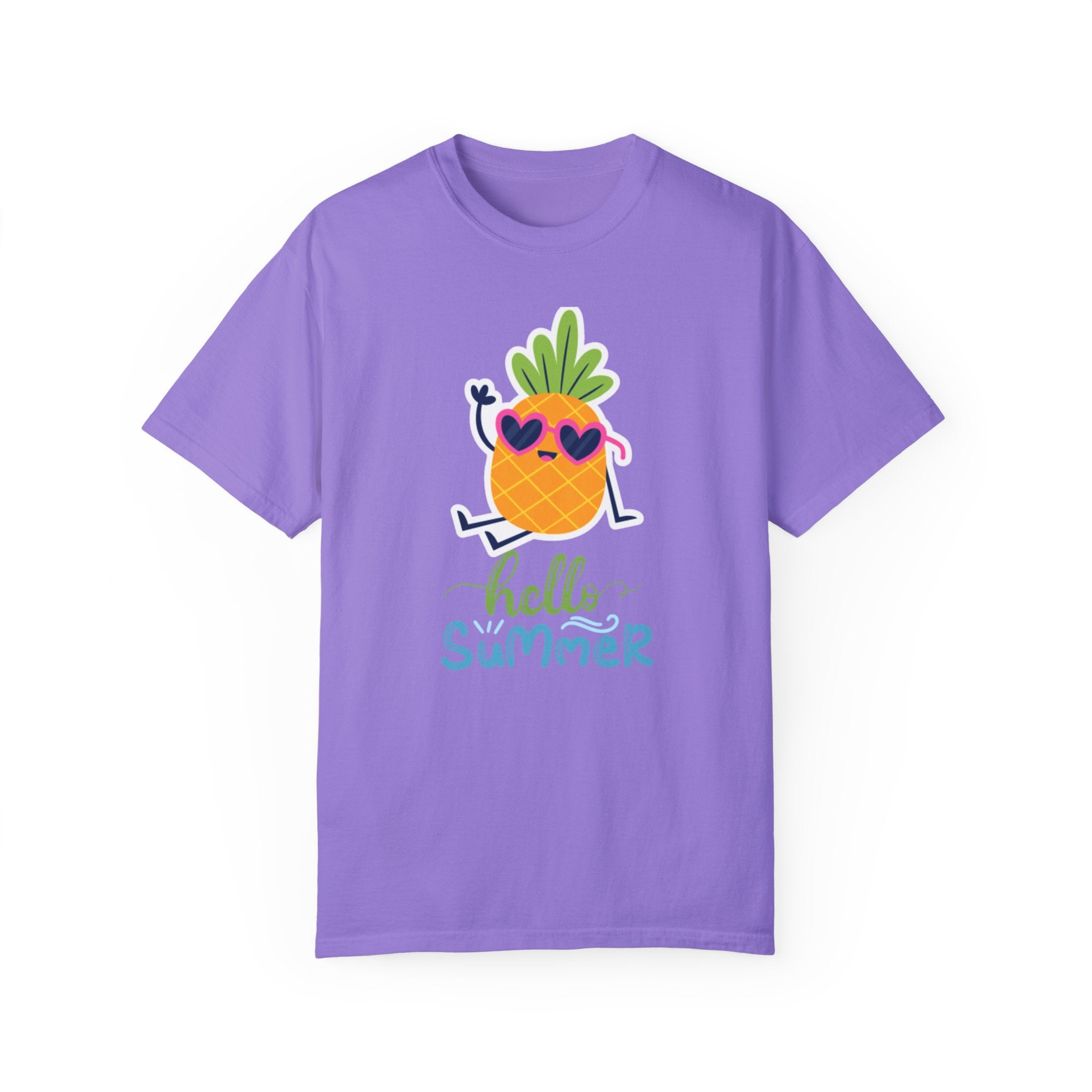 Hello Summer Fun Unisex Garment-Dyed T-shirt