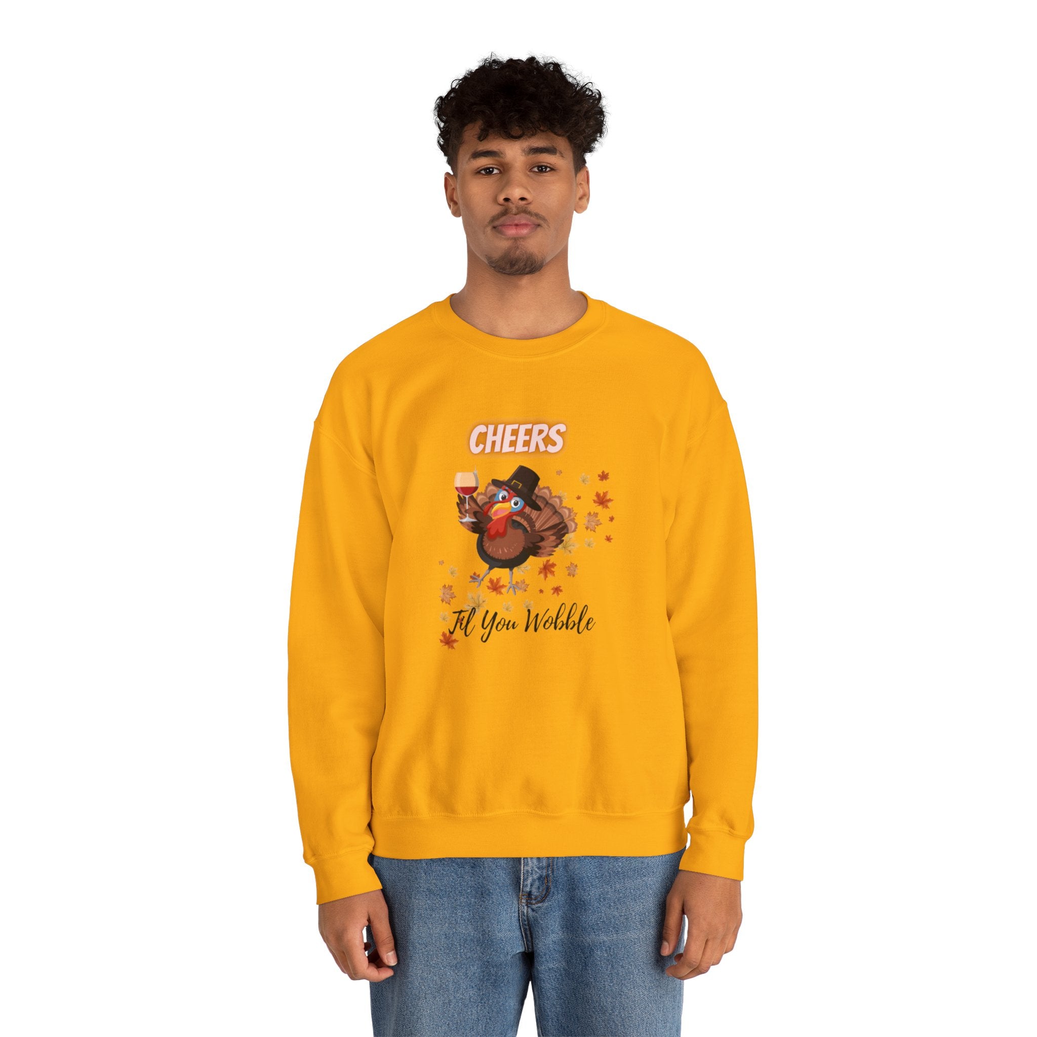 Cheers Til You Wobble Unisex Heavy Blend™ Crewneck Sweatshirt