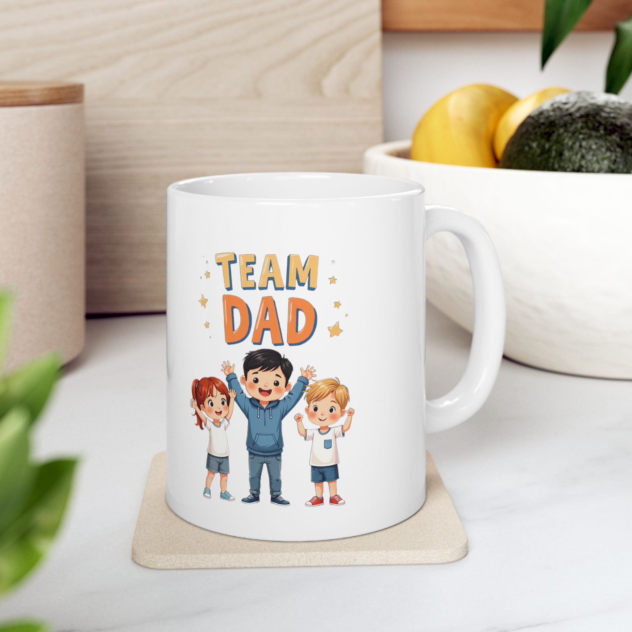 Team Dad Ceramic Mug 11oz and 15oz Options