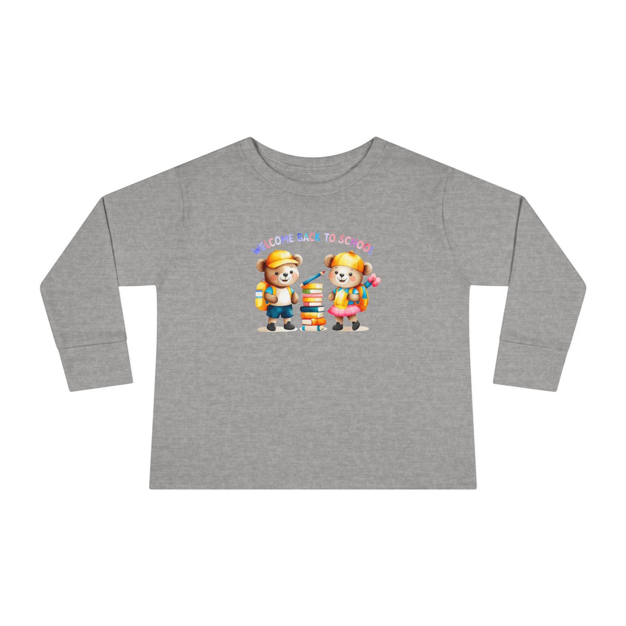 Welcome Back to School Toddler Long Sleeve Tee