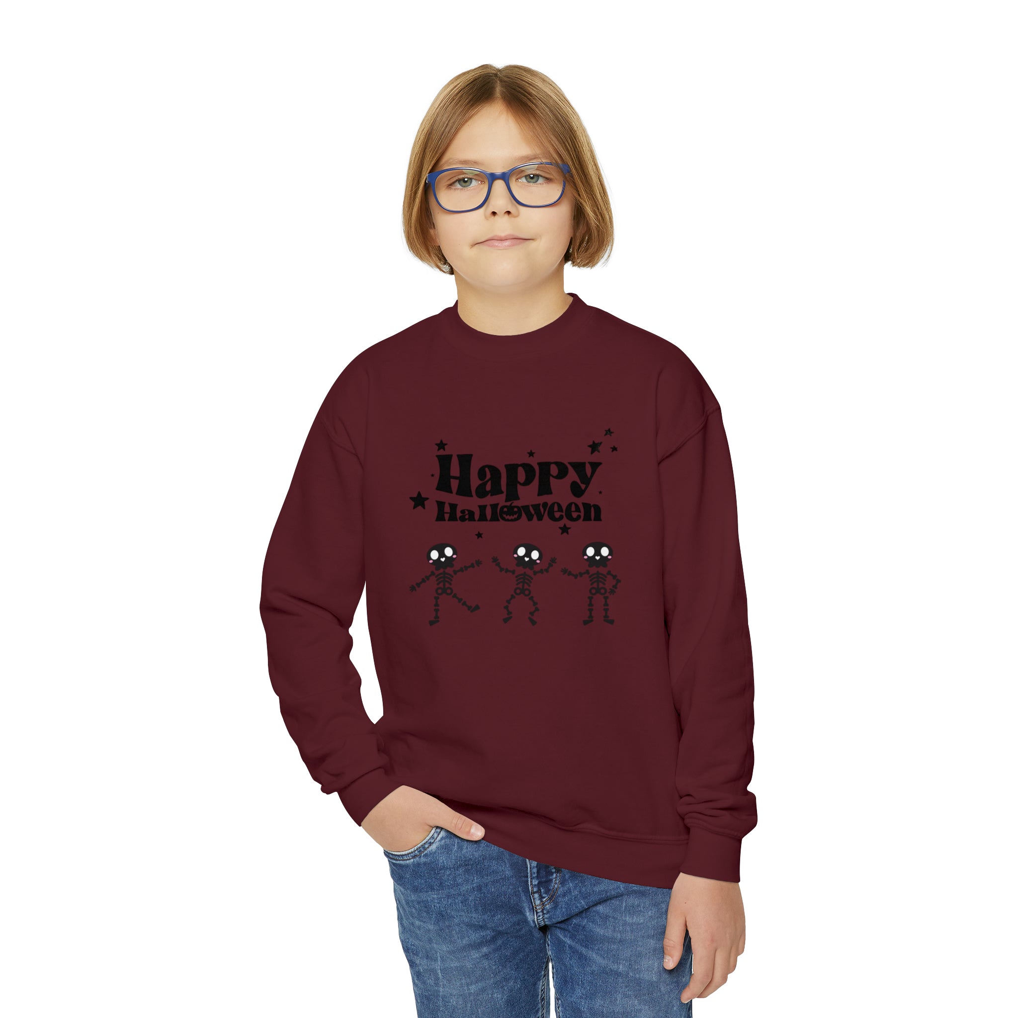 Happy Halloween Crew Youth Crewneck Sweatshirt