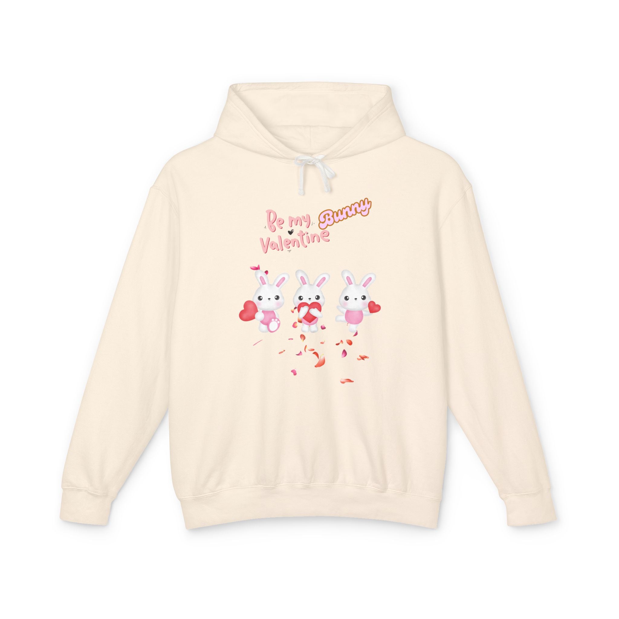 My Bunny Valentine Unisex Lightweight Hooded Sweatshirt